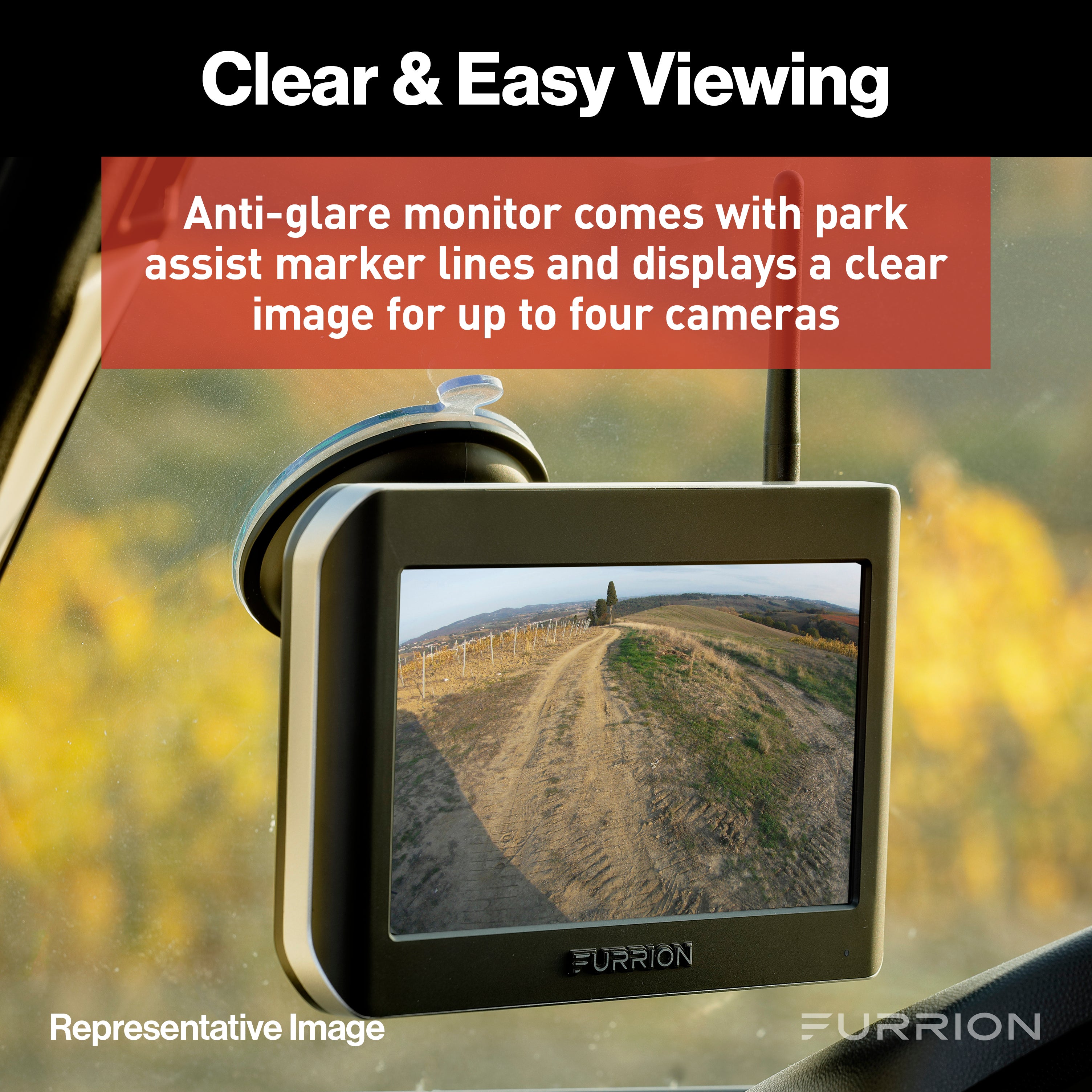 Furrion Vision S Rv Backup Camera System With 4.3" Monitor - Rear Sharkfin Camera #Fos43Tasf - Image 3