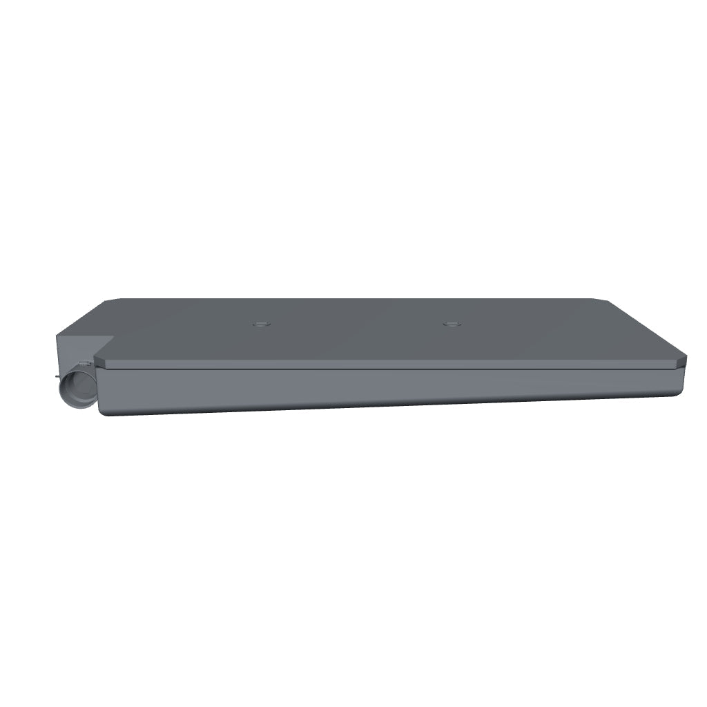 MAKS 120021001 MAKS Holding Tank 60 X 28 X 7 - 30 Gallons - Side Left Hand Drain - Blank Tank 360 view