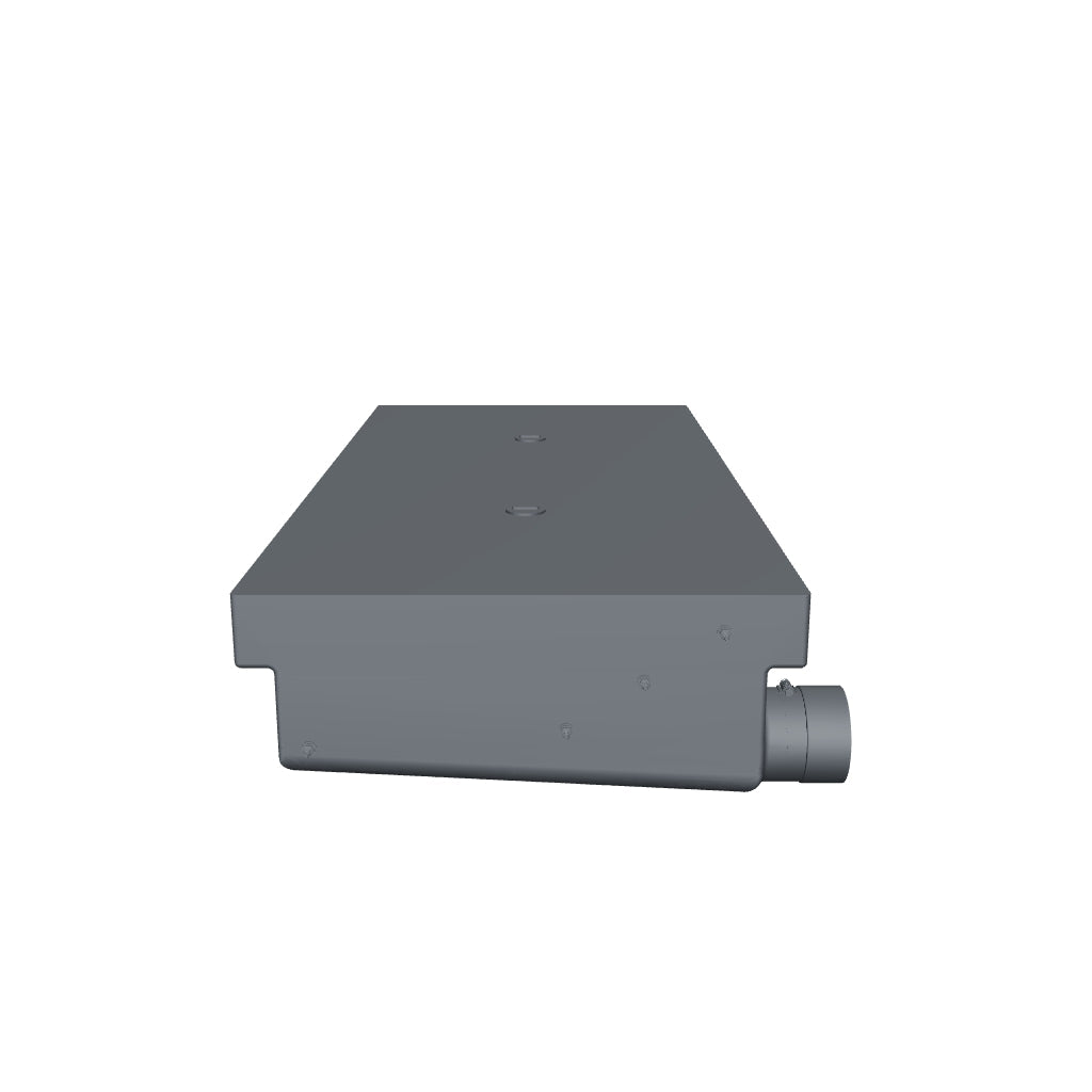 MAKS 120022001 MAKS Holding Tank 46 X 22 X 8.5 - 27 Gallons - Side Left Hand Drain - Blank Tank 360 view