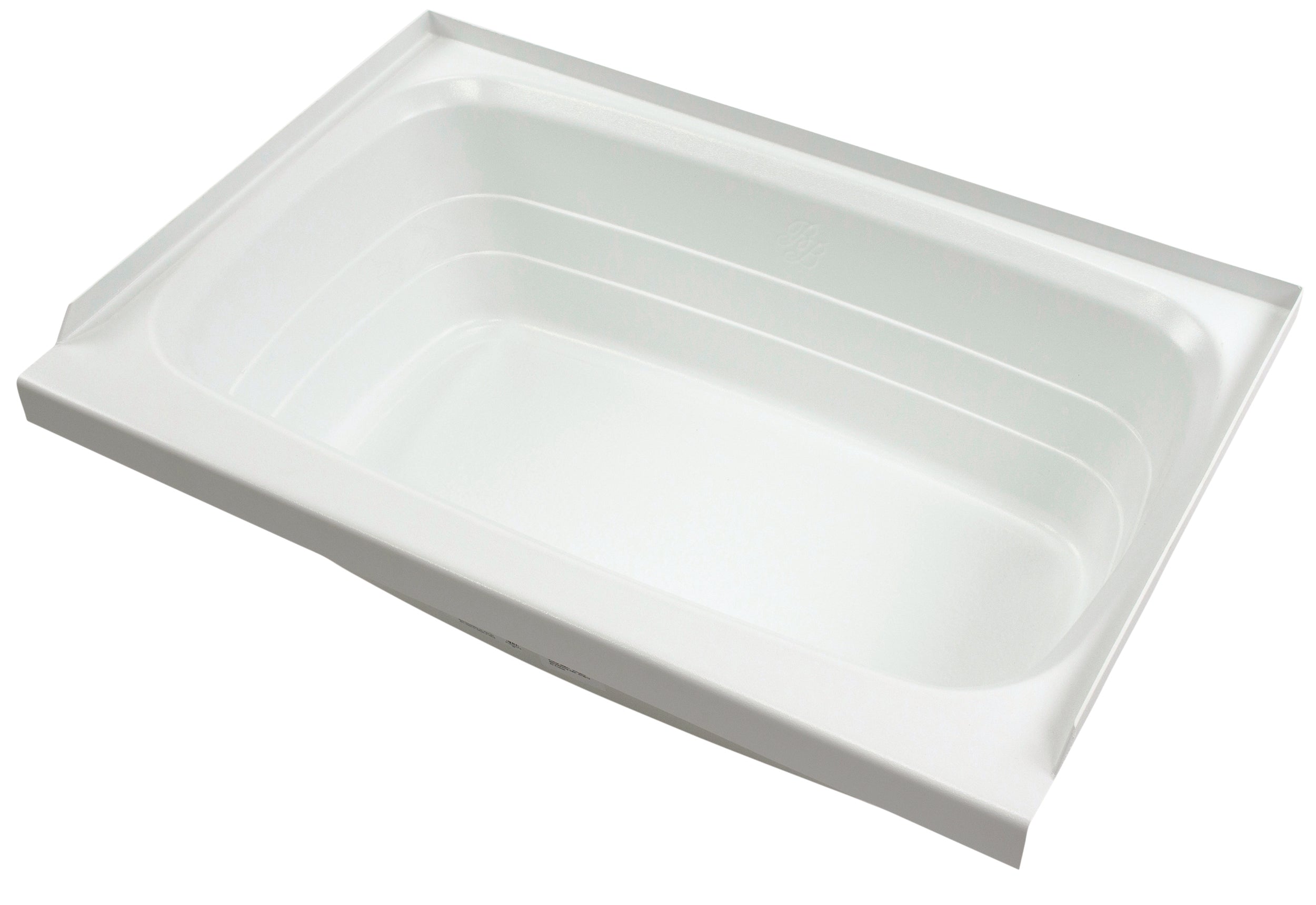 Lippert Bathtub With Center Drain - 24" X 36", White #W2436Cdspk - Image 3