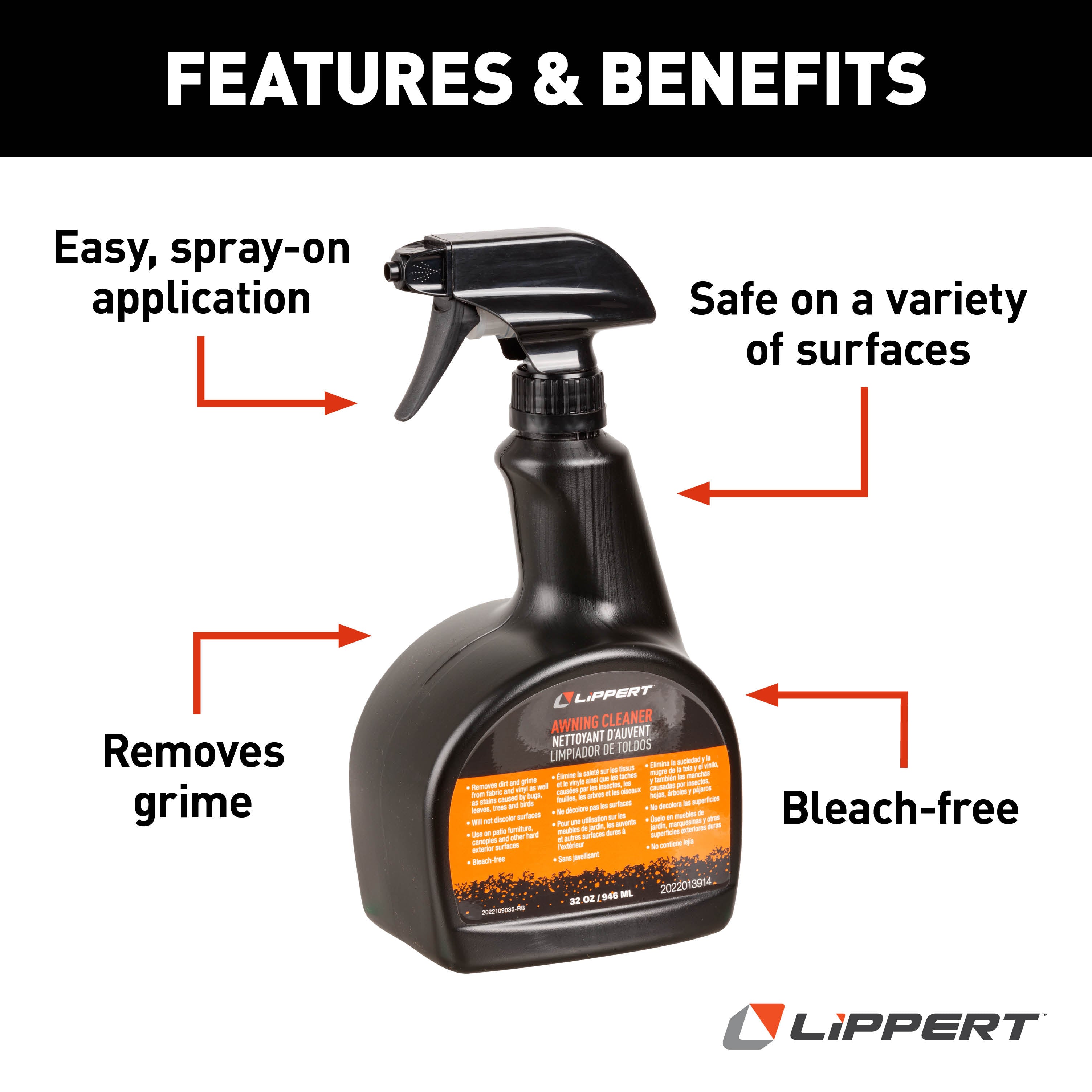Lippert Rv Awning Cleaner - 32 Oz. - Image 4