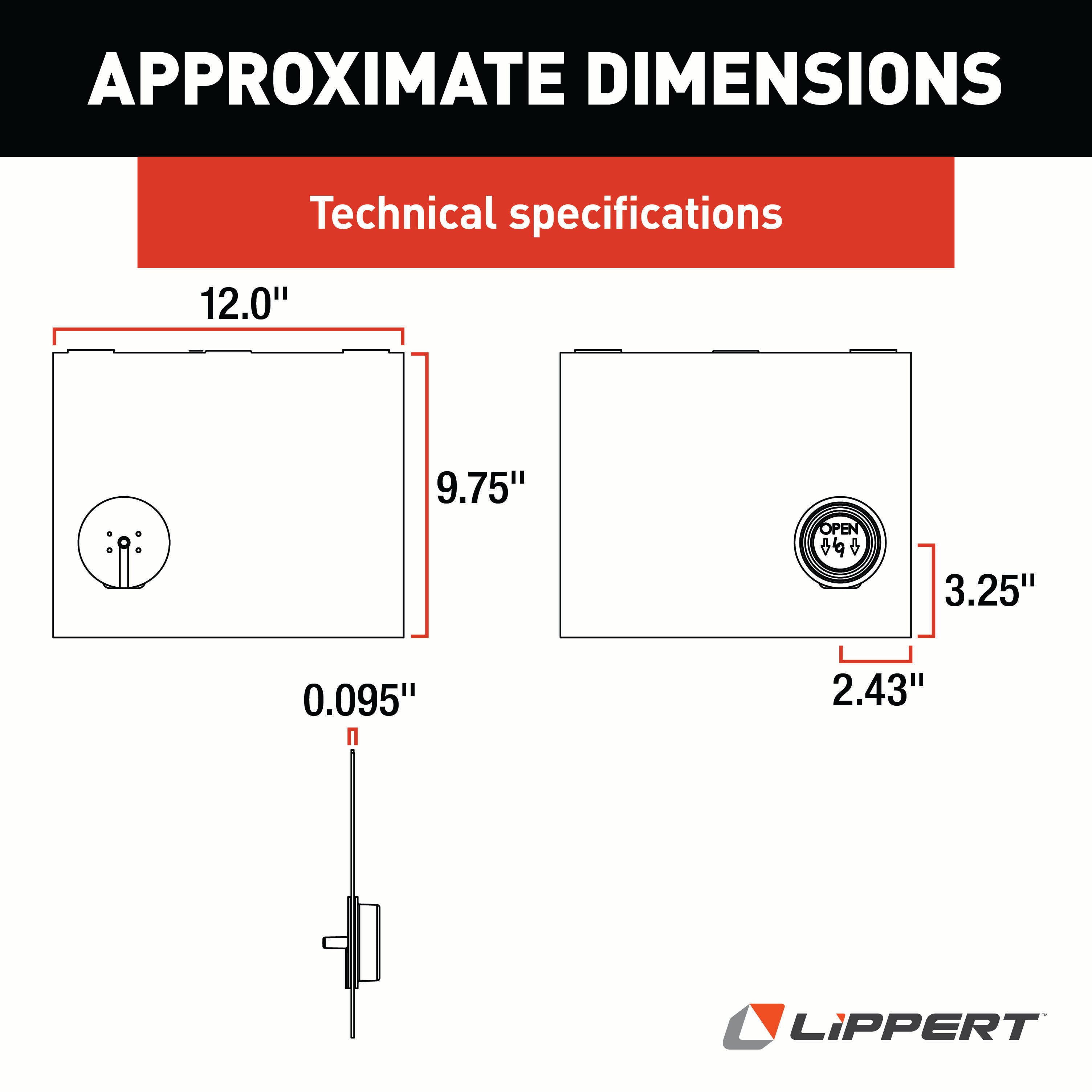 Lippert Rv Screen Door Slider Panel With Push-Down Knob Opener #239061 - Image 3