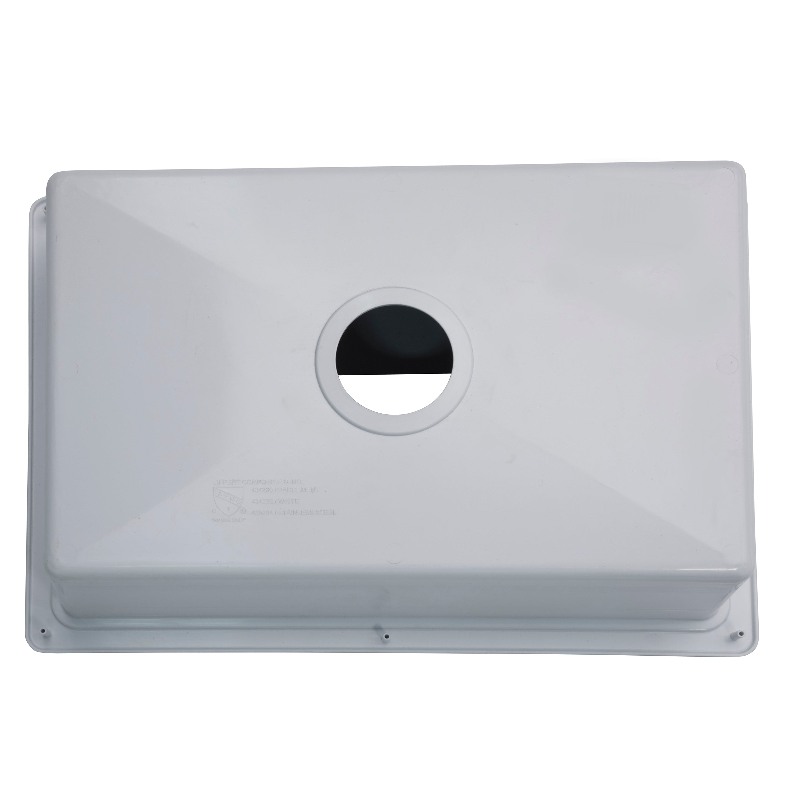 Lippert Rv Single Kitchen Galley Sink - 25" X 17" X 6.6" White Abs Plastic - Image 5