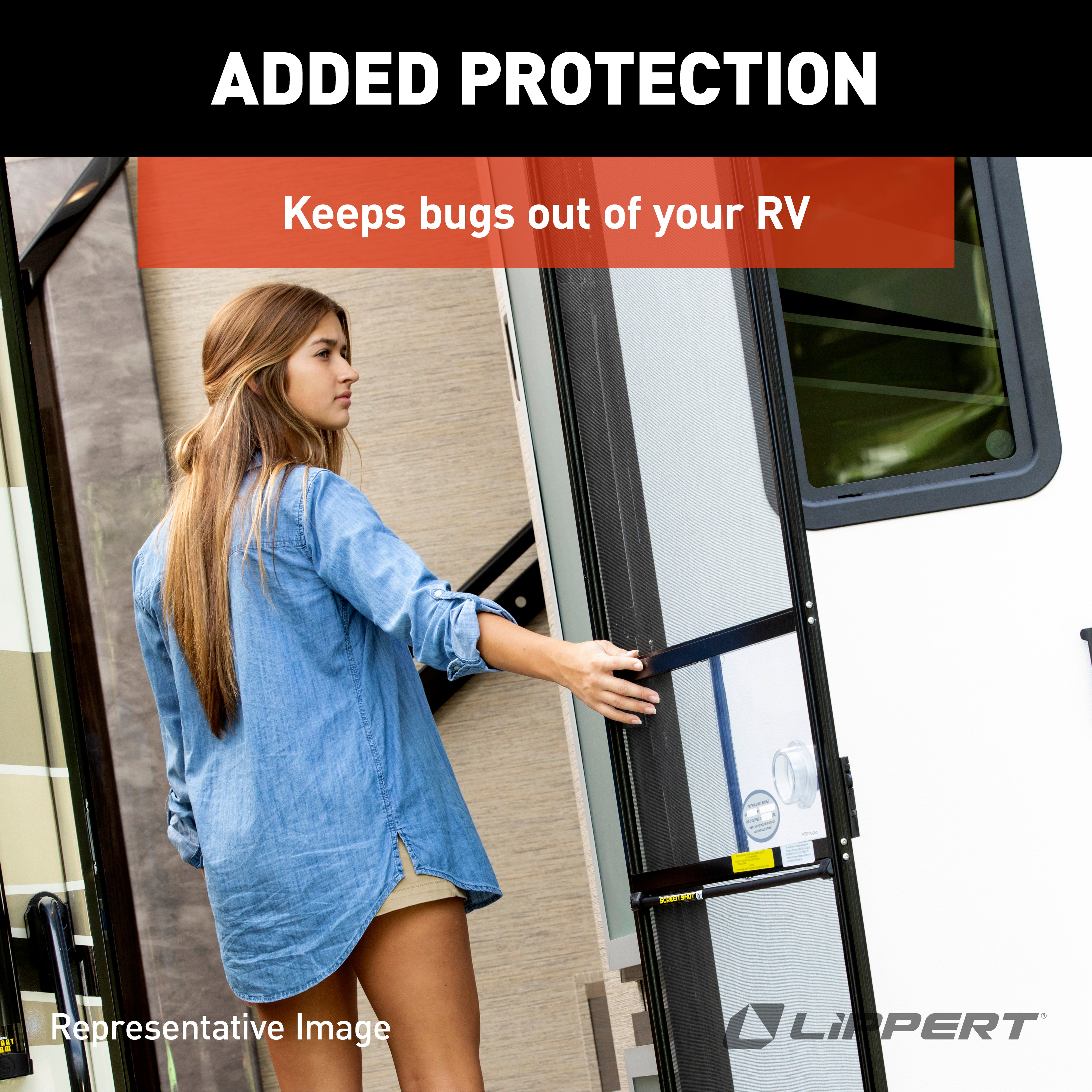 Lippert Screen Shot Automatic Rv Screen Door Closer - 26" #730813 - Image 7