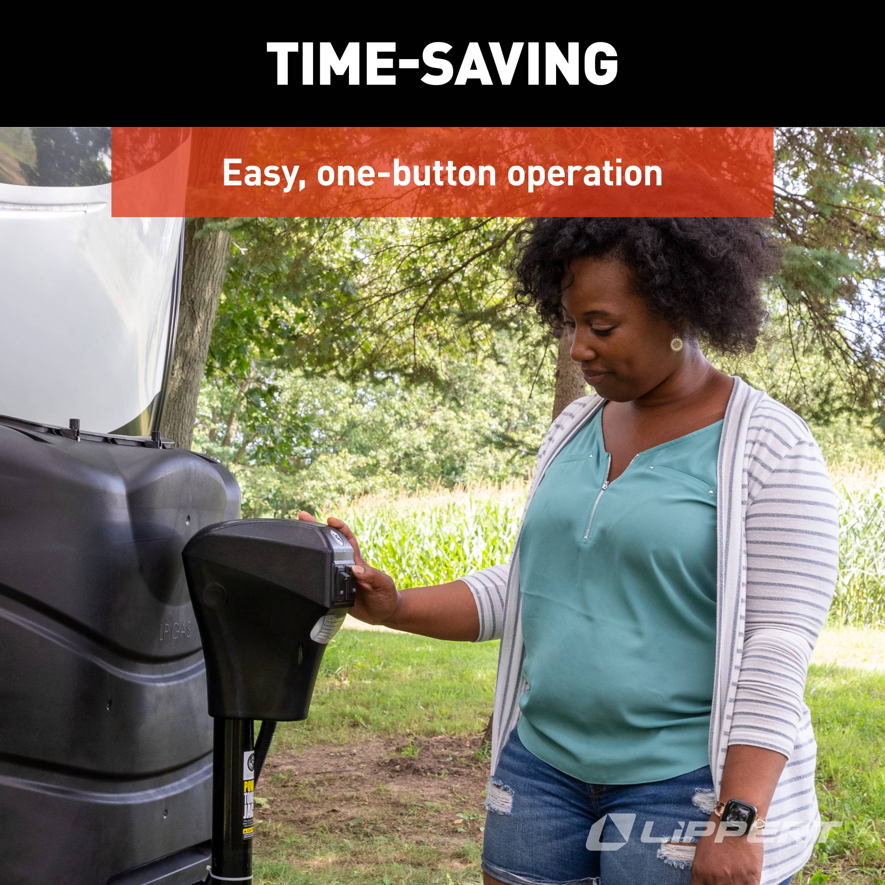 Lippert - Power Tongue Jack - Black - Image 5