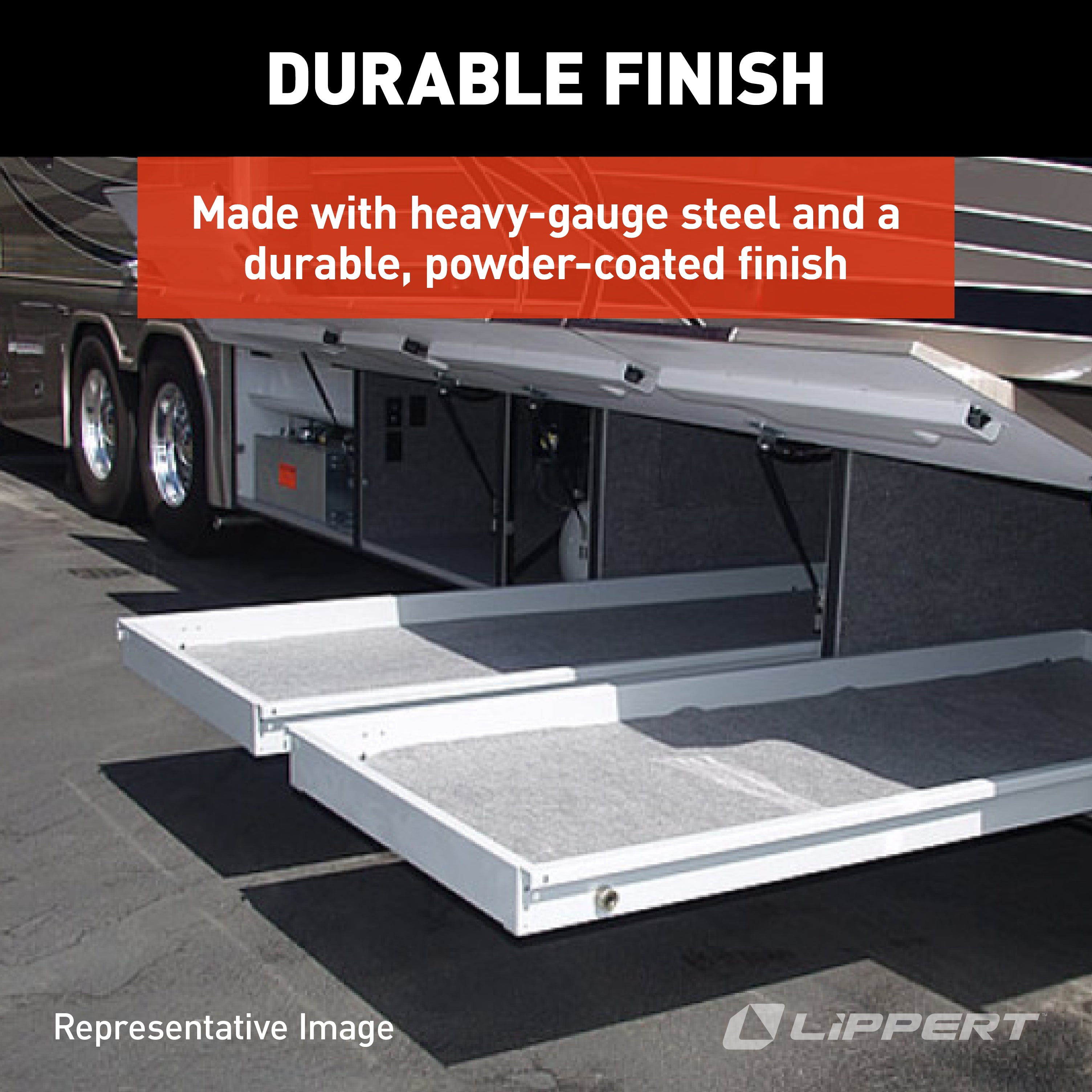 Lippert - 22" Heavy Duty Slide, 400 Lb. Capacity - Image 6