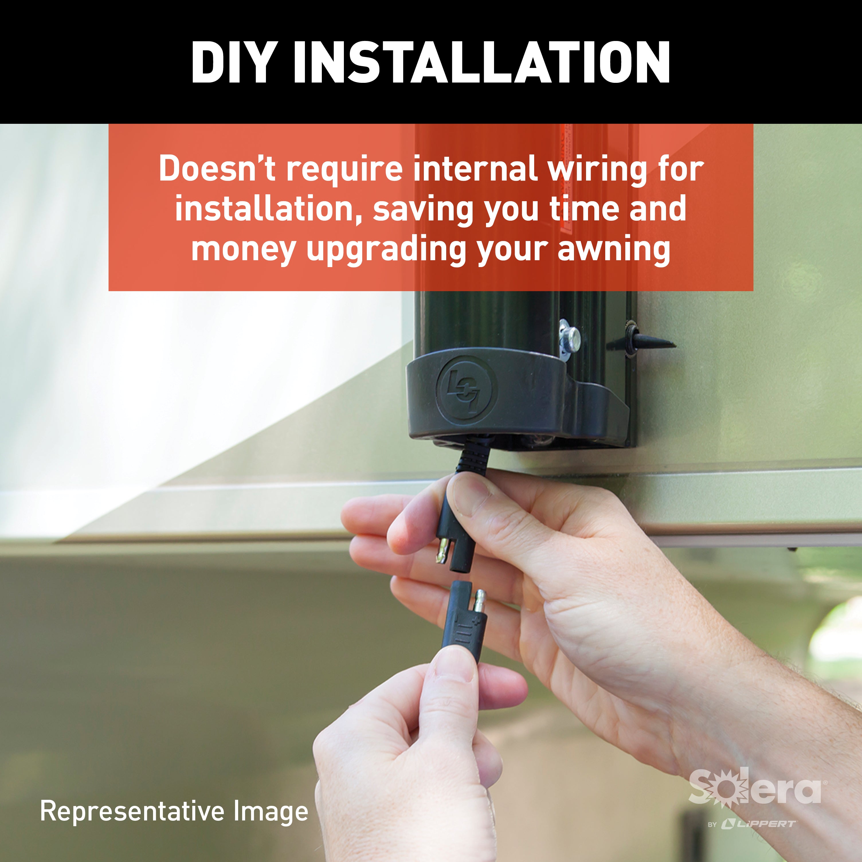 Solera 4000 Series Universal Rv Awning Arms & Hardware Kit - 69" White #434730 - Image 5