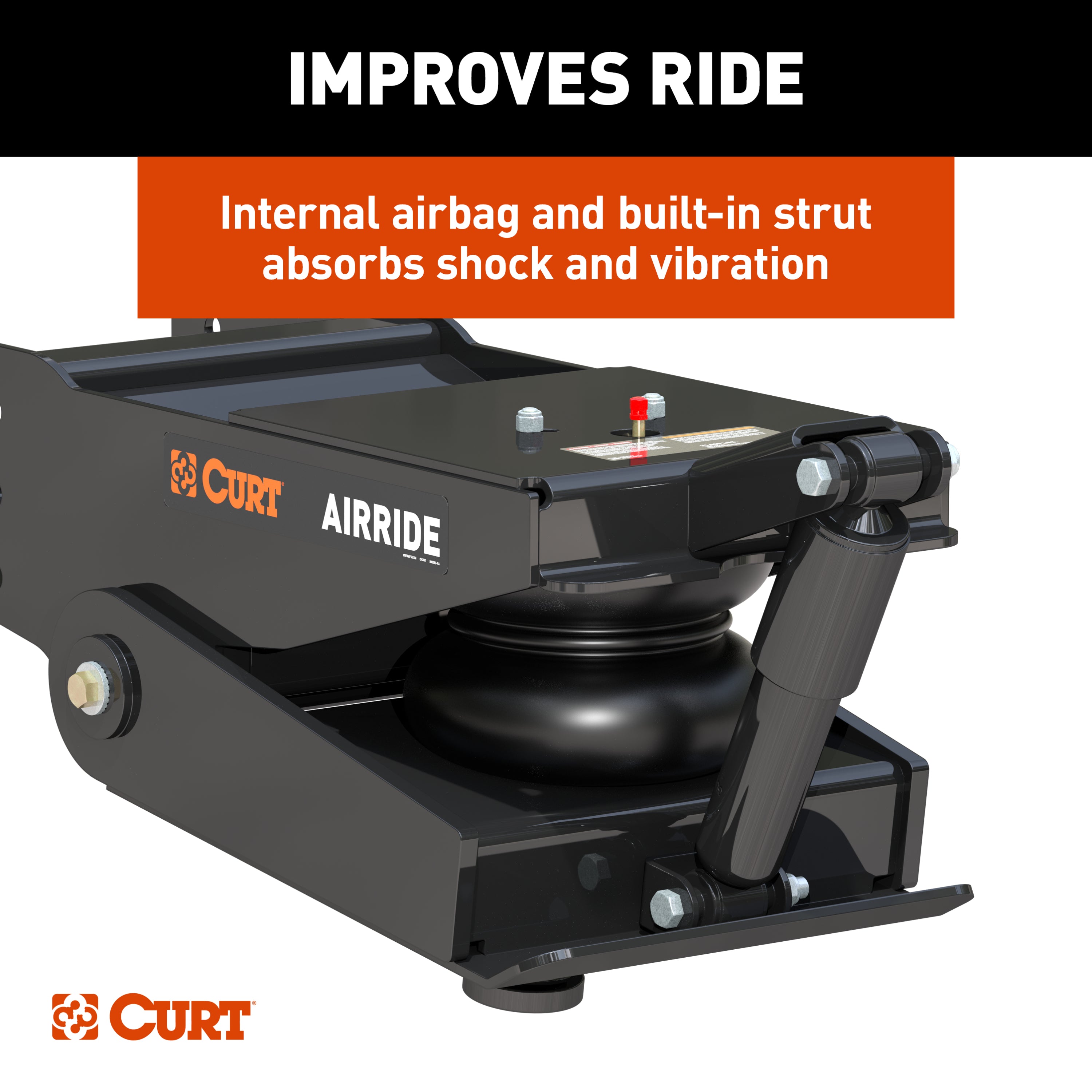 Curt M19 Air Ride Pin Box - 21,000 Lbs - Image 3