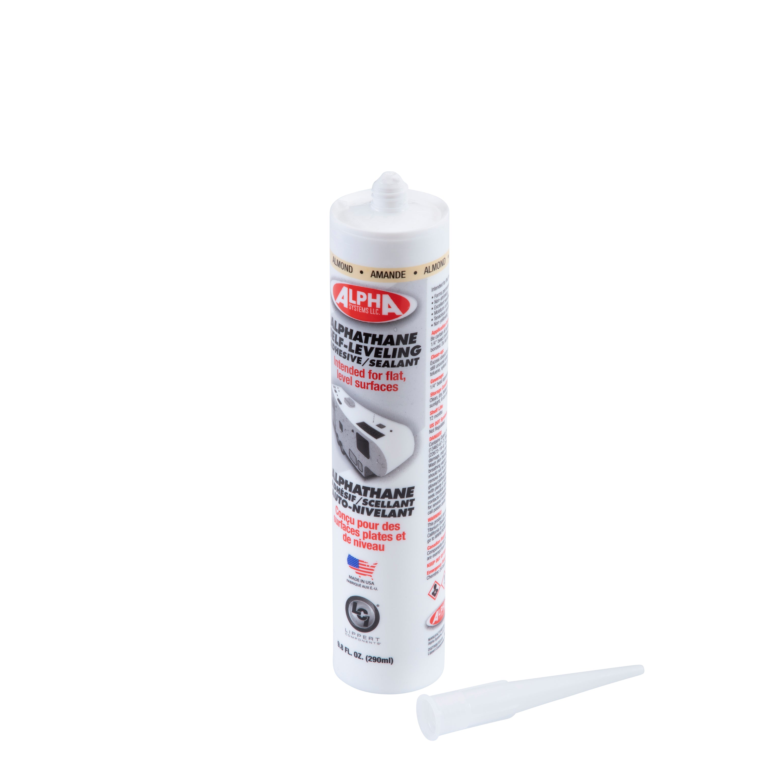 Alpha Systems - 5121 Alphathane 100% Solids Self-Leveling Sealant, Almond (9.8 Oz. Tube) - Image 6