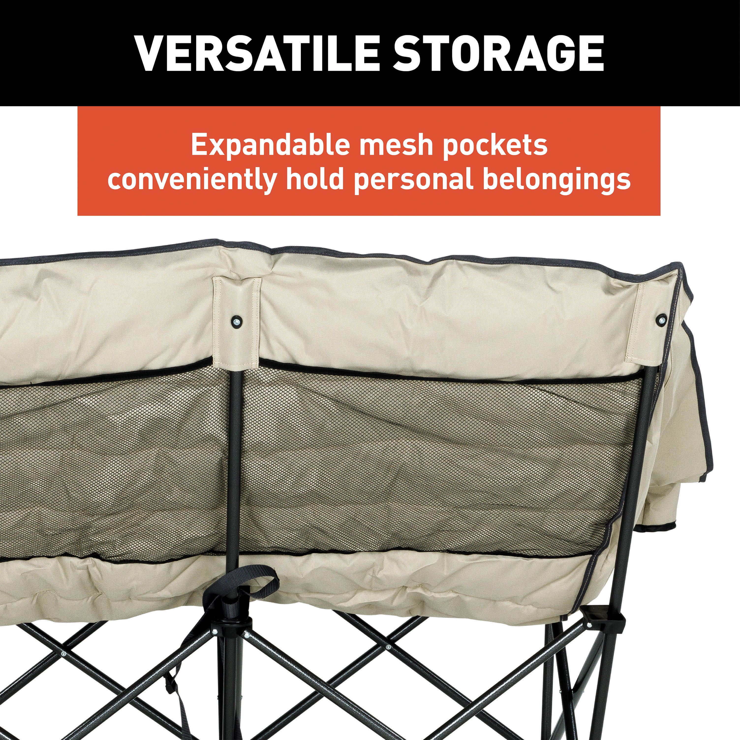 Lippert Big Bear Folding Loveseat - Sand #2023053718 - Image 5