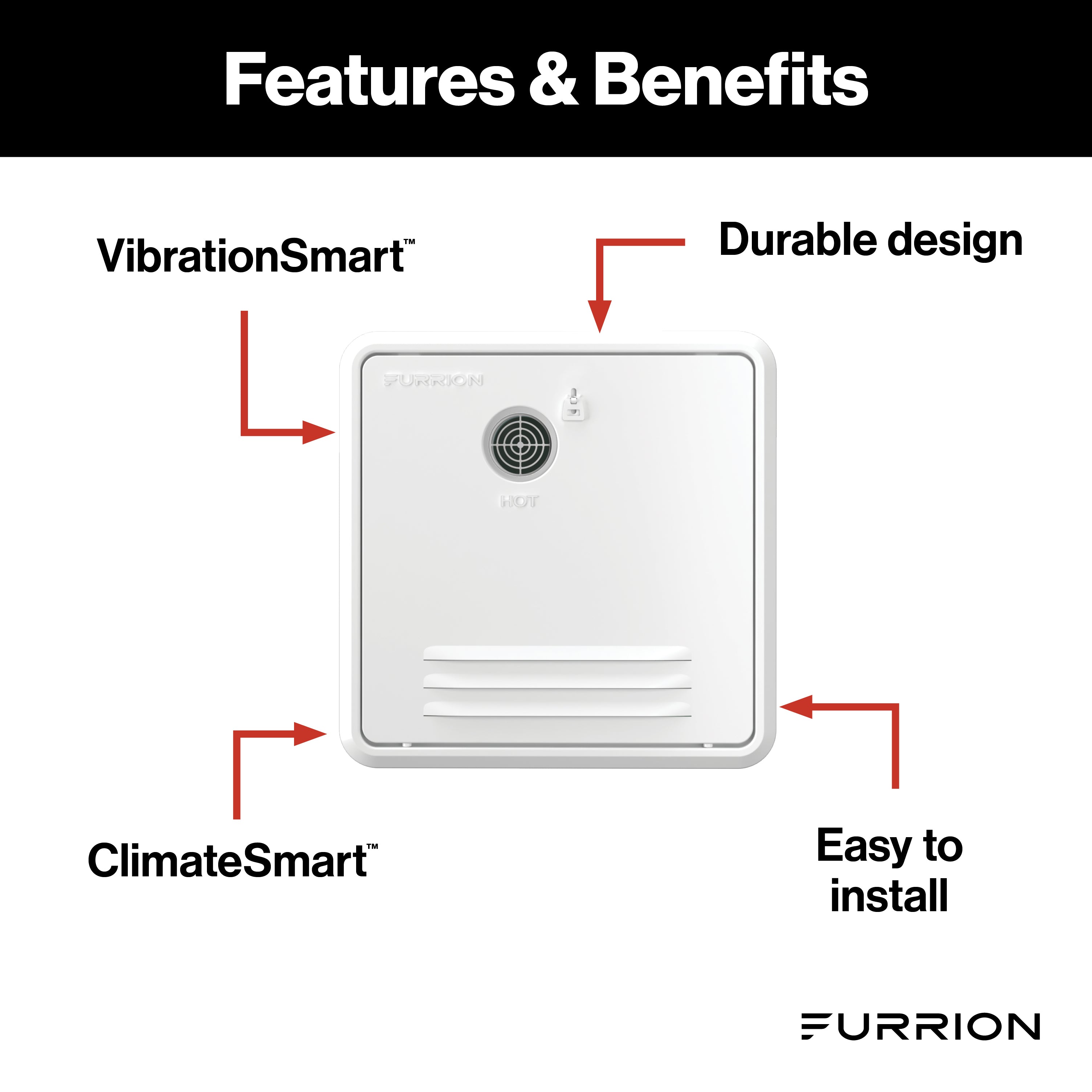 Furrion 16.1" X 16.1" White Retrofit Door For Tankless Rv Water Heating System #Fwh09Ea-Ps-Am - Image 2