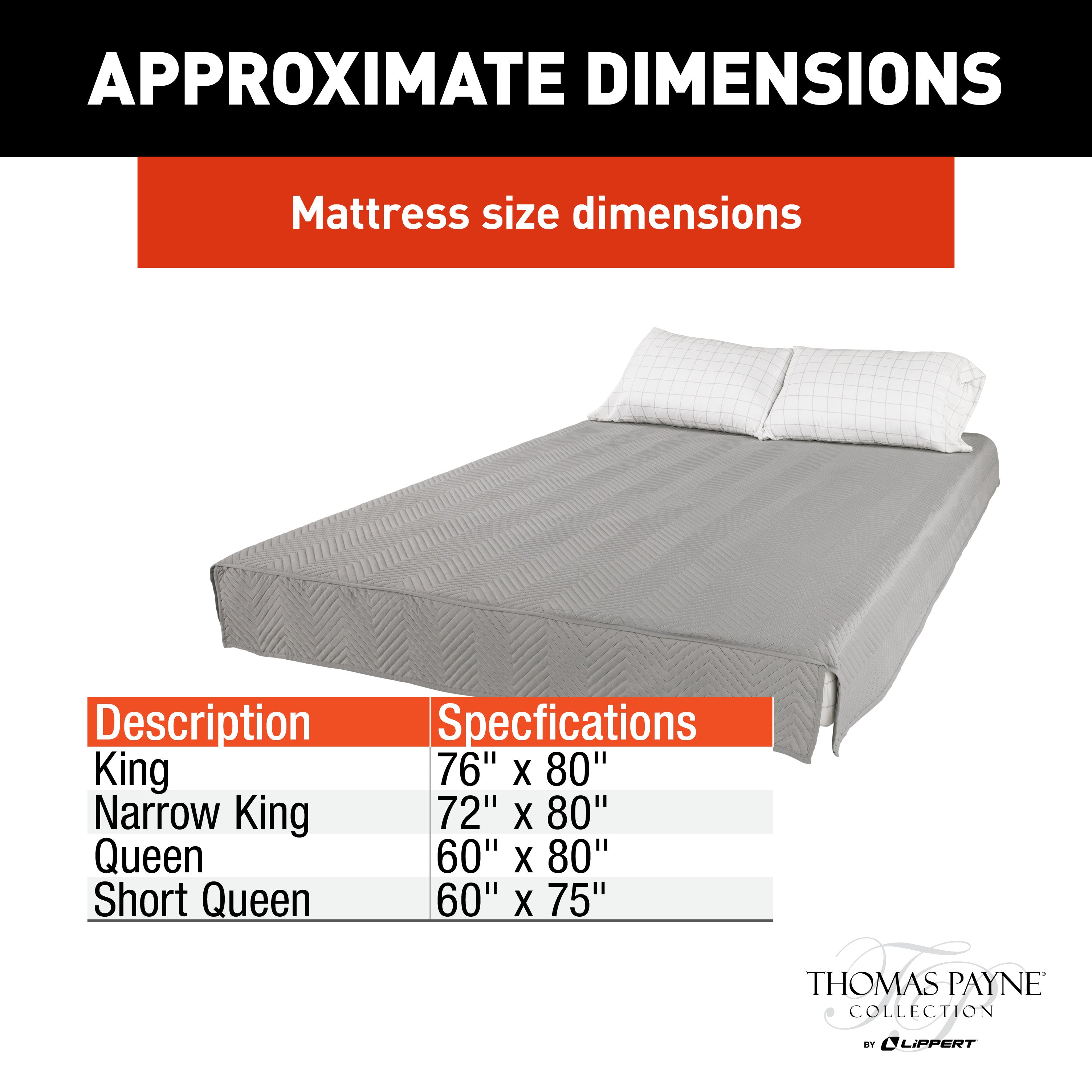 Thomas Payne Easy Zzzs Rv Bedding Set - Narrow King, Grey #2022107821 - Image 2