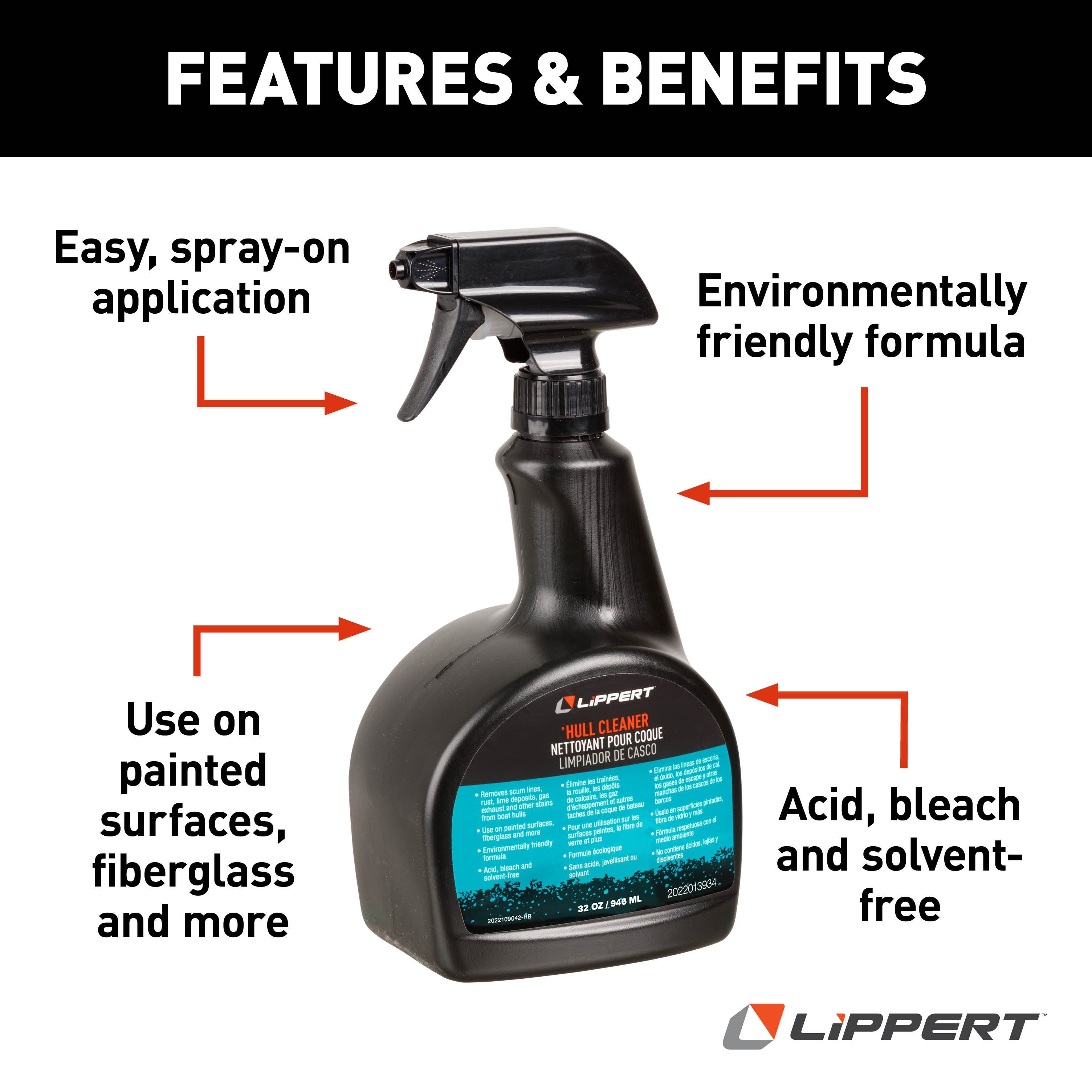 Lippert Boat Hull Cleaner - 32 Oz. - Image 4