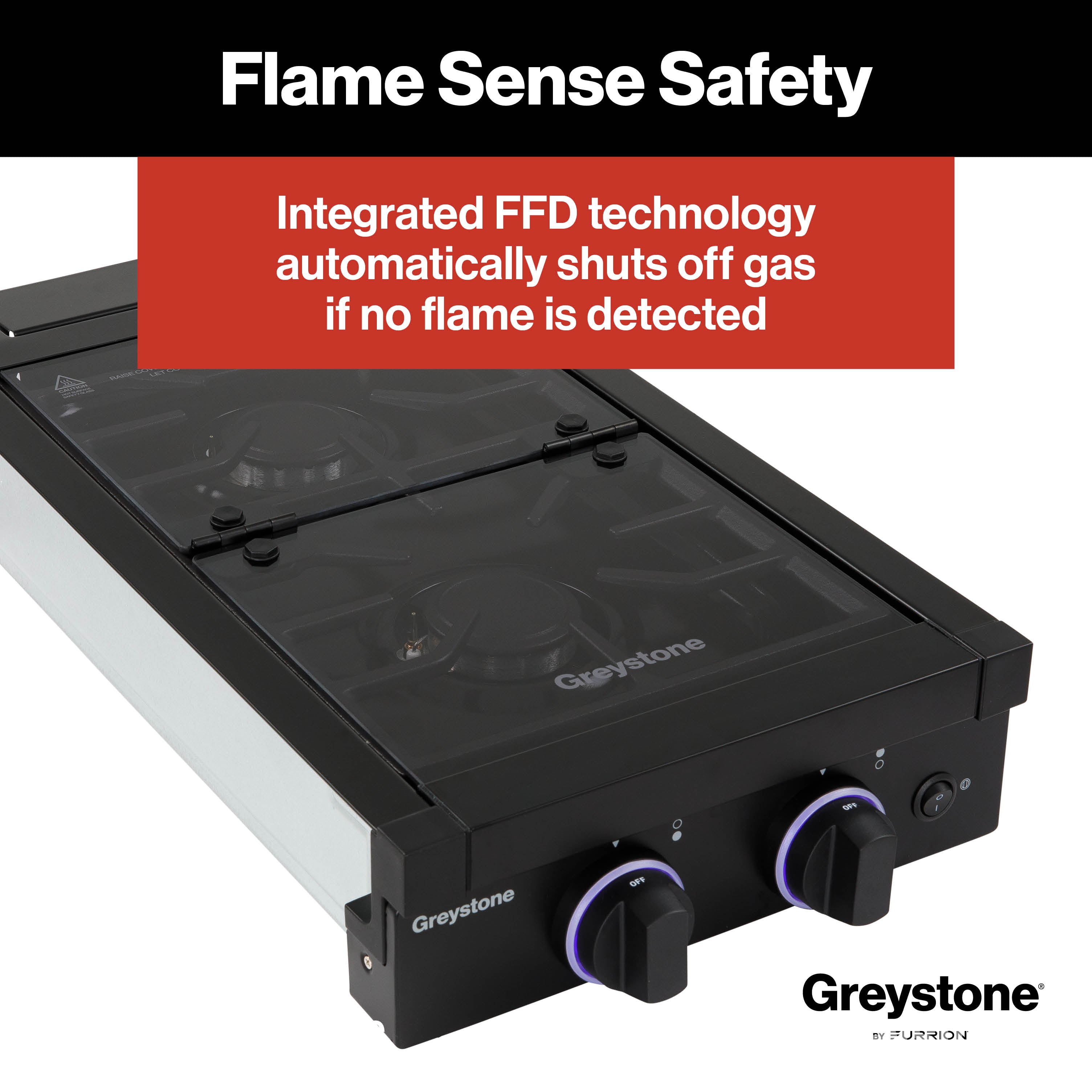 Greystone by Furrion 12 inch 2-burner RV gas cooktop GGH12D2MA1B-BL 2023045680 image 5