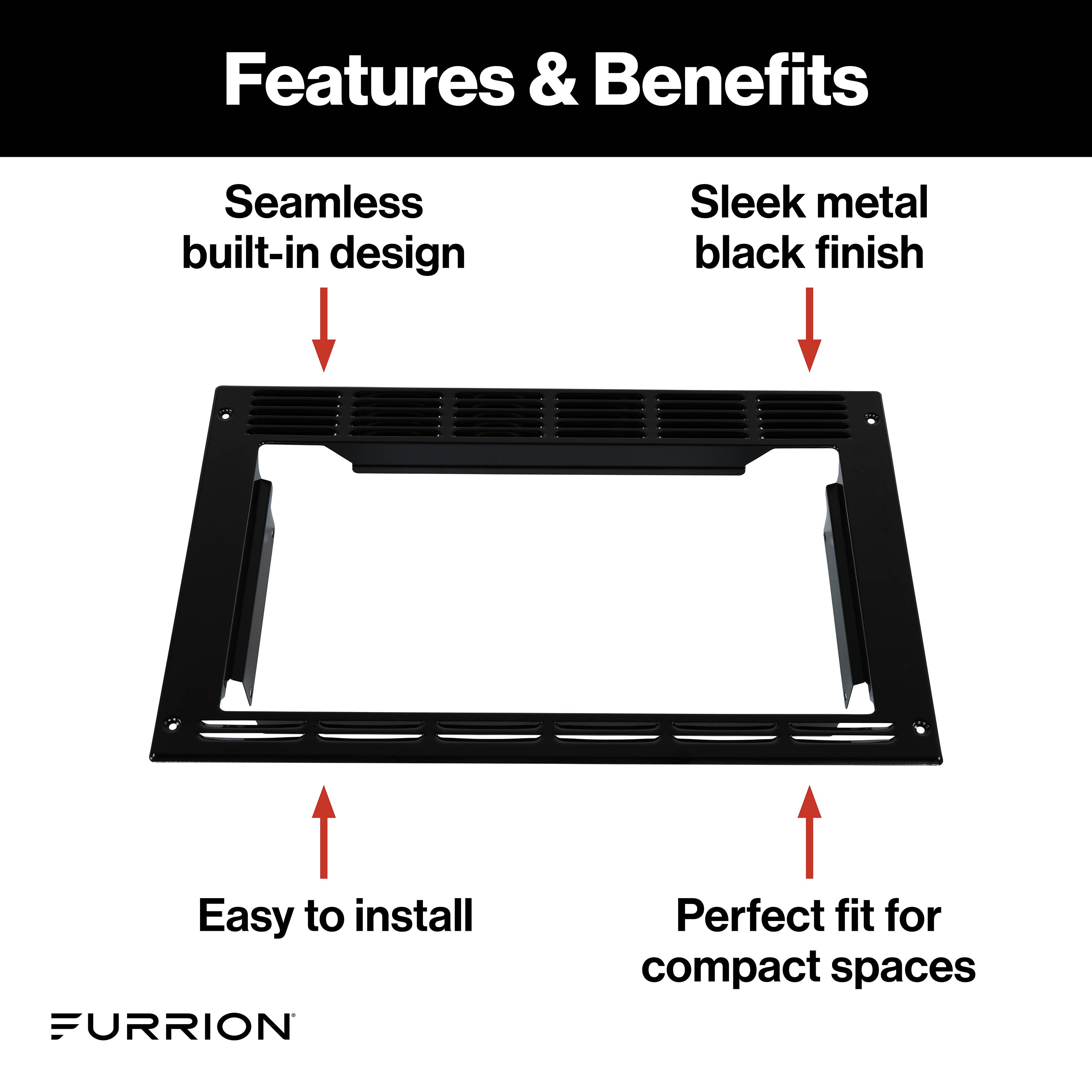 Furrion Trim Kit For 0.9 Cu. Ft. Built-In Convection Microwave Oven With Air Fryer #Fmaml09-Bl-Tk - Image 3