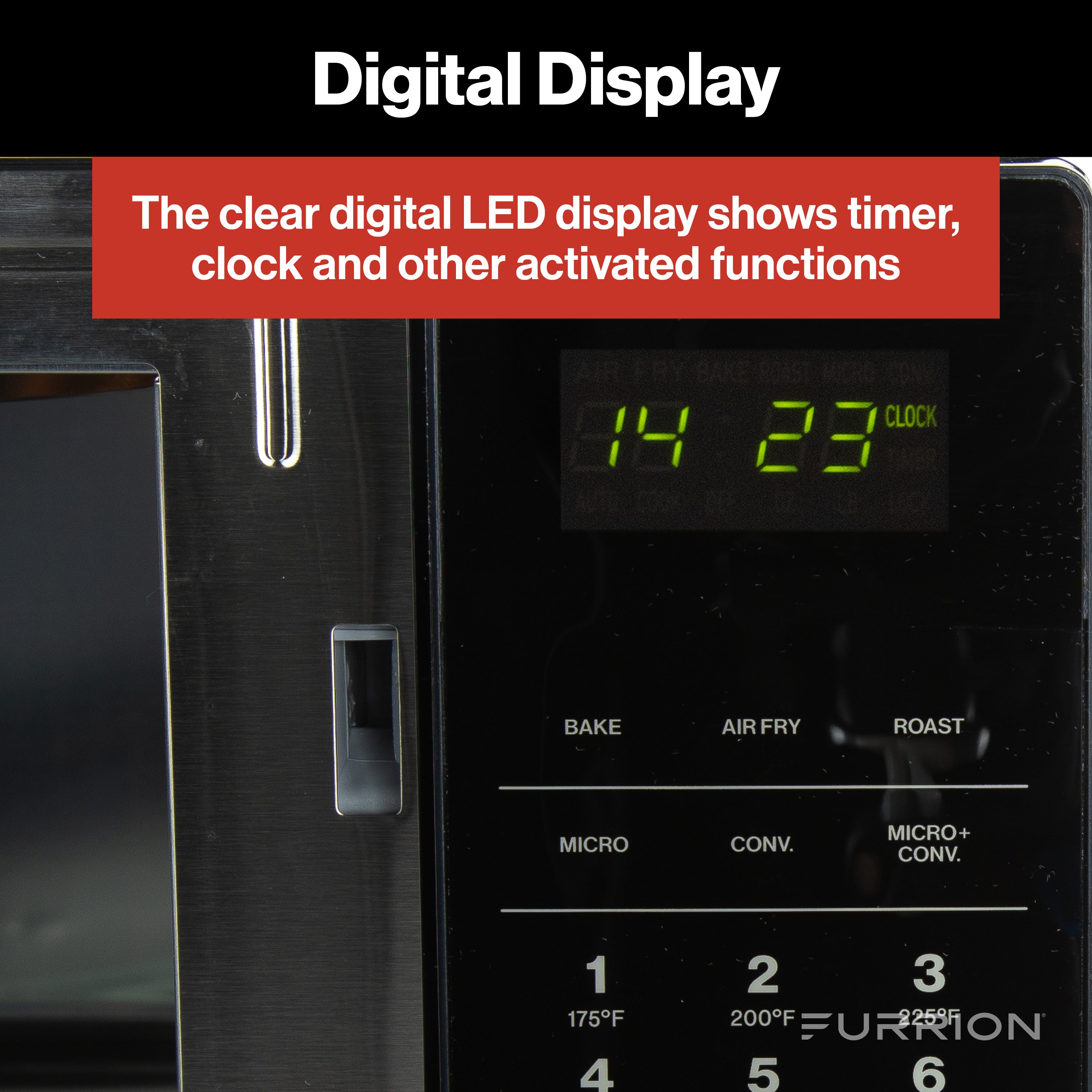 Furrion 0.9 Cu. Ft. Built-In Convection Microwave Oven With Air Fryer #Fmam09Ac-Bl - Image 6
