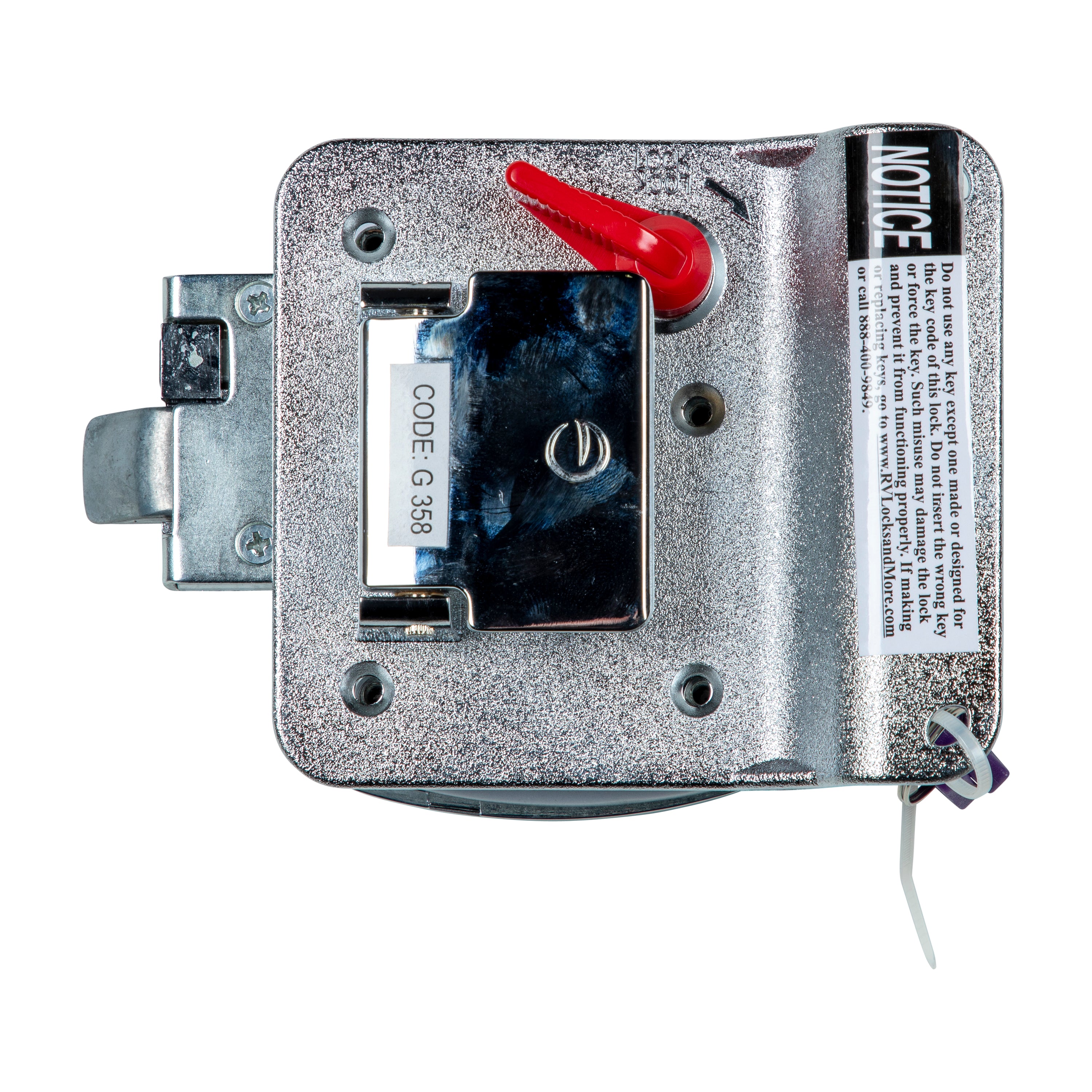 Lippert Rv Entry Door Latch Kit - Chrome #346692 - Image 2