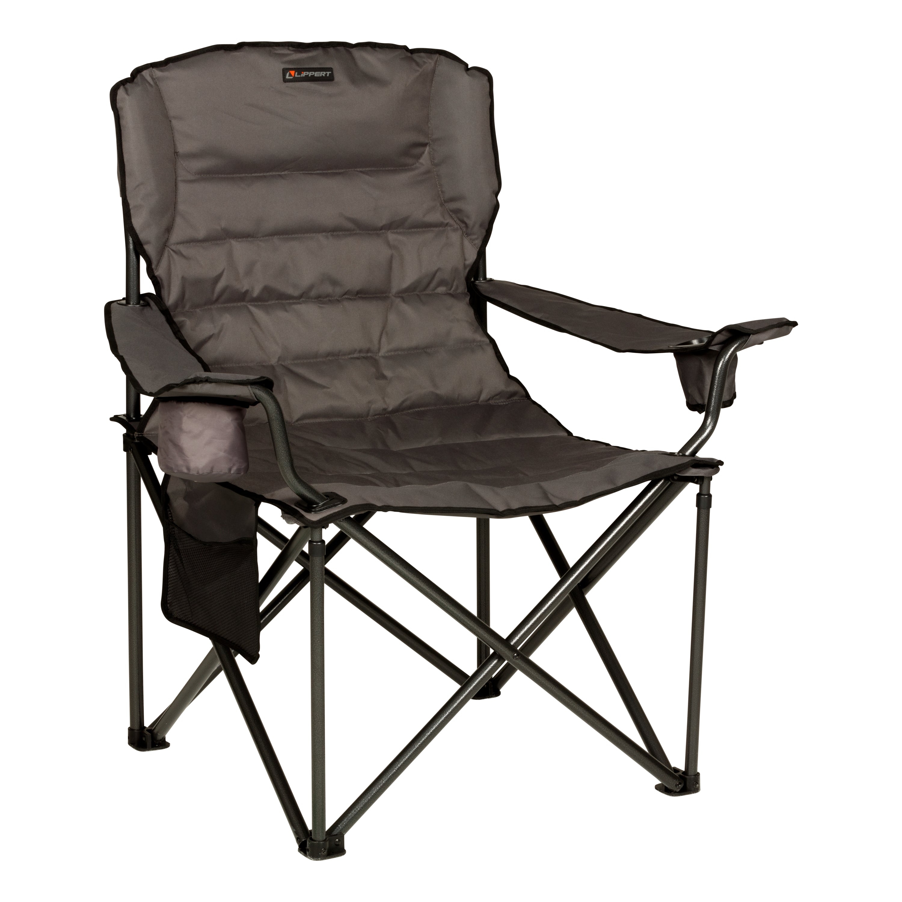 Lippert Campfire Deluxe Folding Chair - Dark Grey #2022114828 - Image 1
