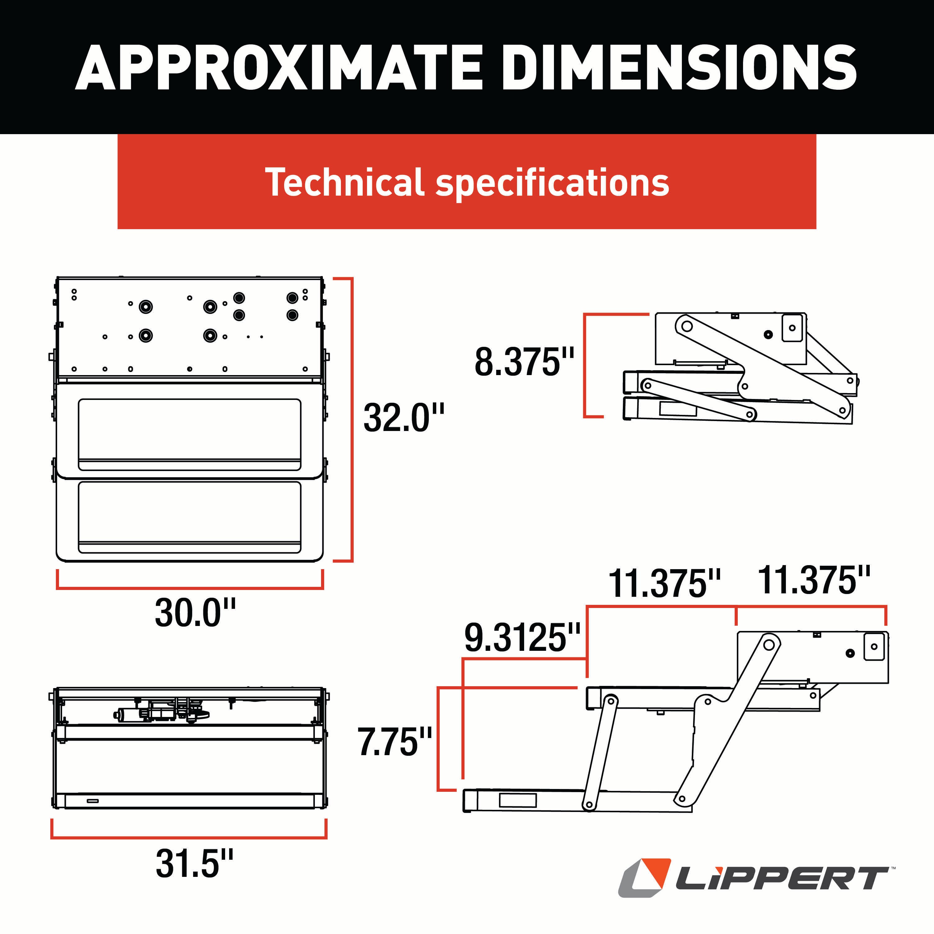 Lippert - 34 Series Step Assembly With Logic Control Unit And Power Switch Kit - Image 2
