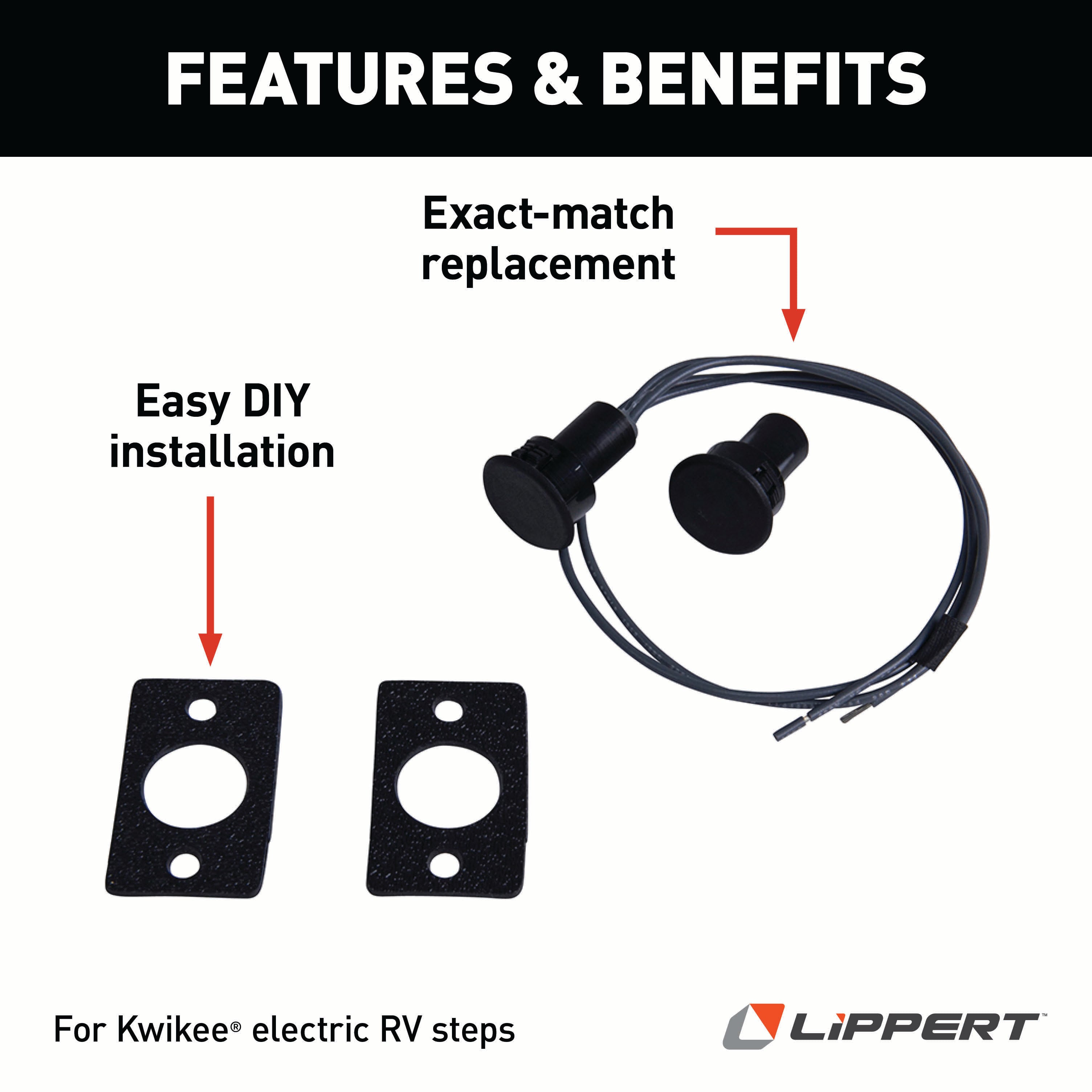 Lippert - Kwikee Large Round Door Jam Switch - Image 2