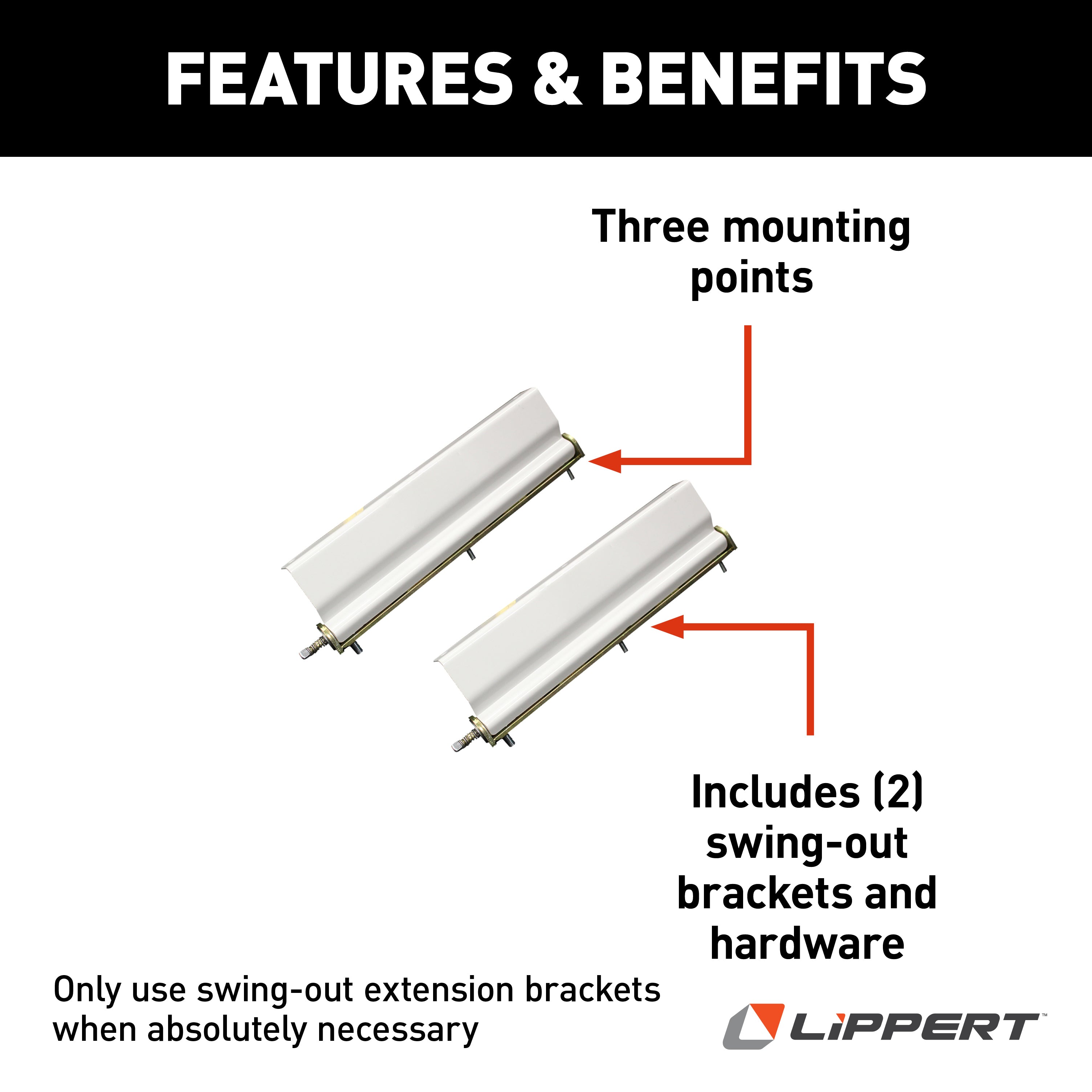 Happijac Swing Out Extension Bracket #540000 - Image 2