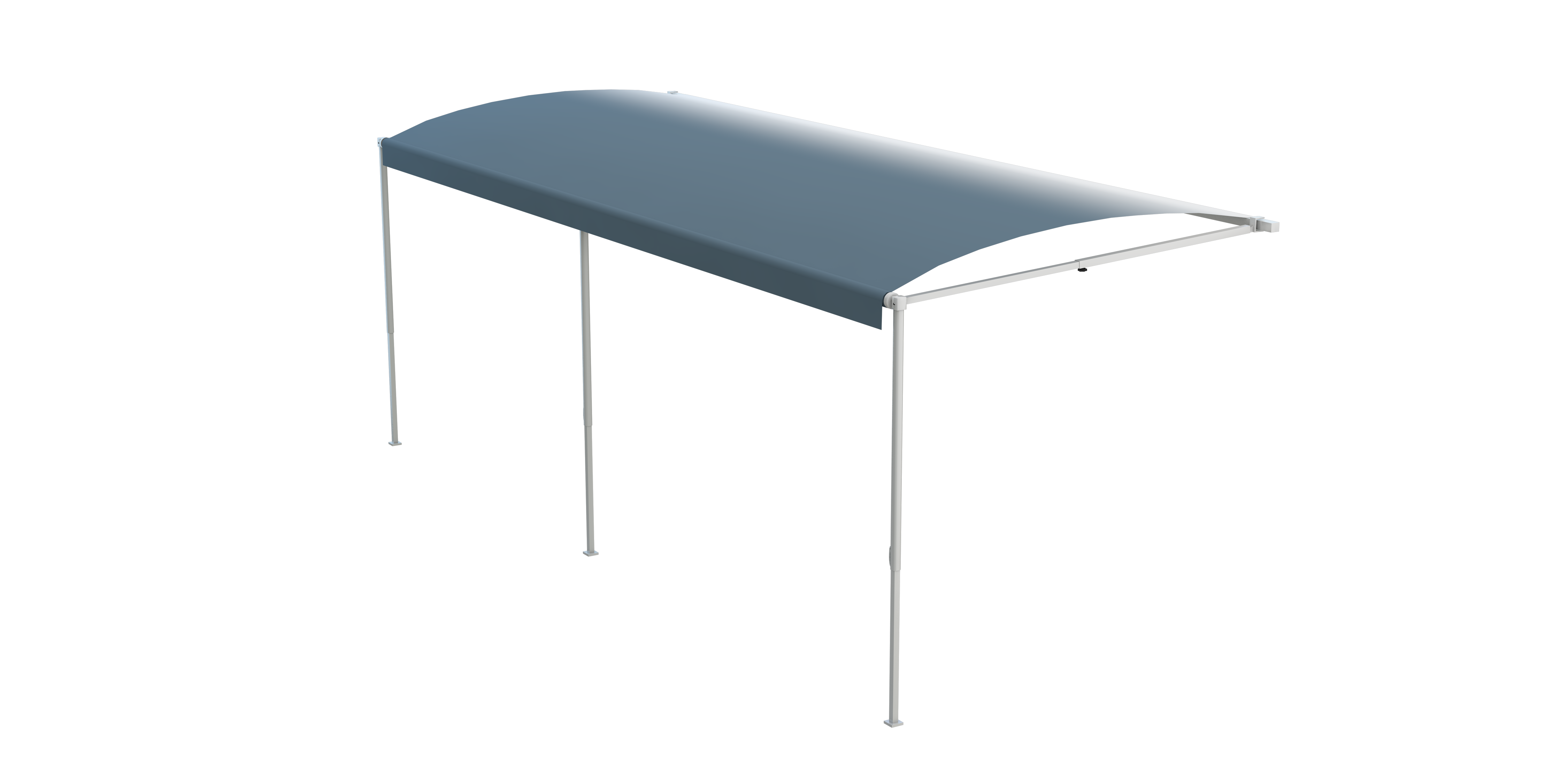 Solera 16' 1000Xl Series Awning Roller Assembly - Blue Fade (Black Shield) #V000334865 - Image 1