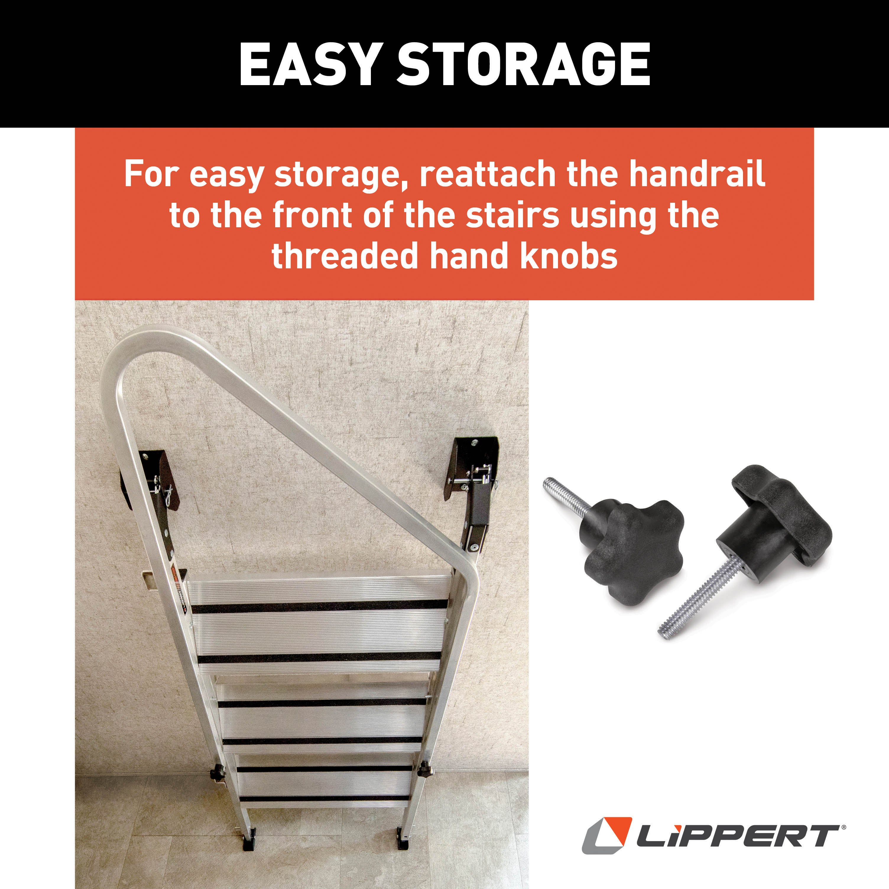 Lippert Victory Step Entry Assist Handrail For Rv Steps - Image 6