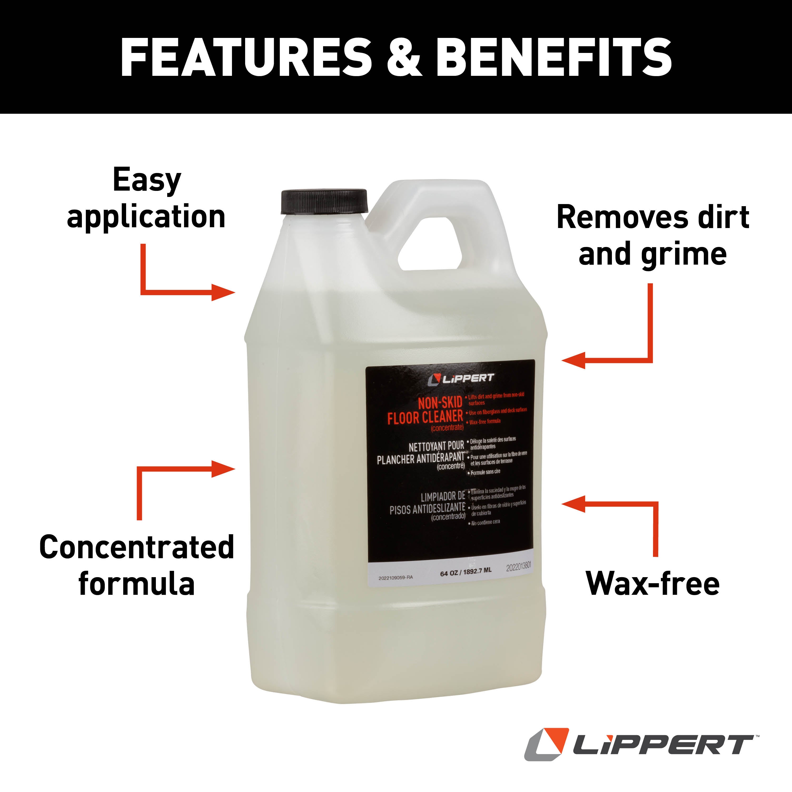 Lippert Non-Skid Floor Cleaner (Concentrate) - 64 Oz. - Image 4
