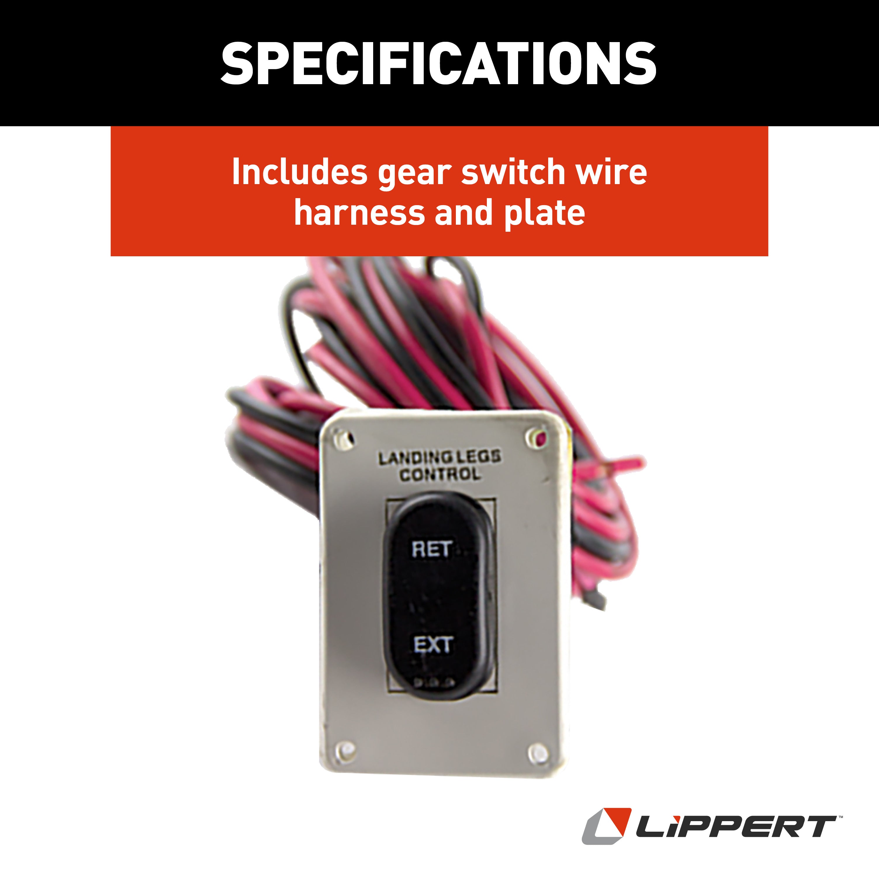 Lippert Replacement Rv Landing Gear White Ip-Rated Switch & Harness #145236 - Image 6