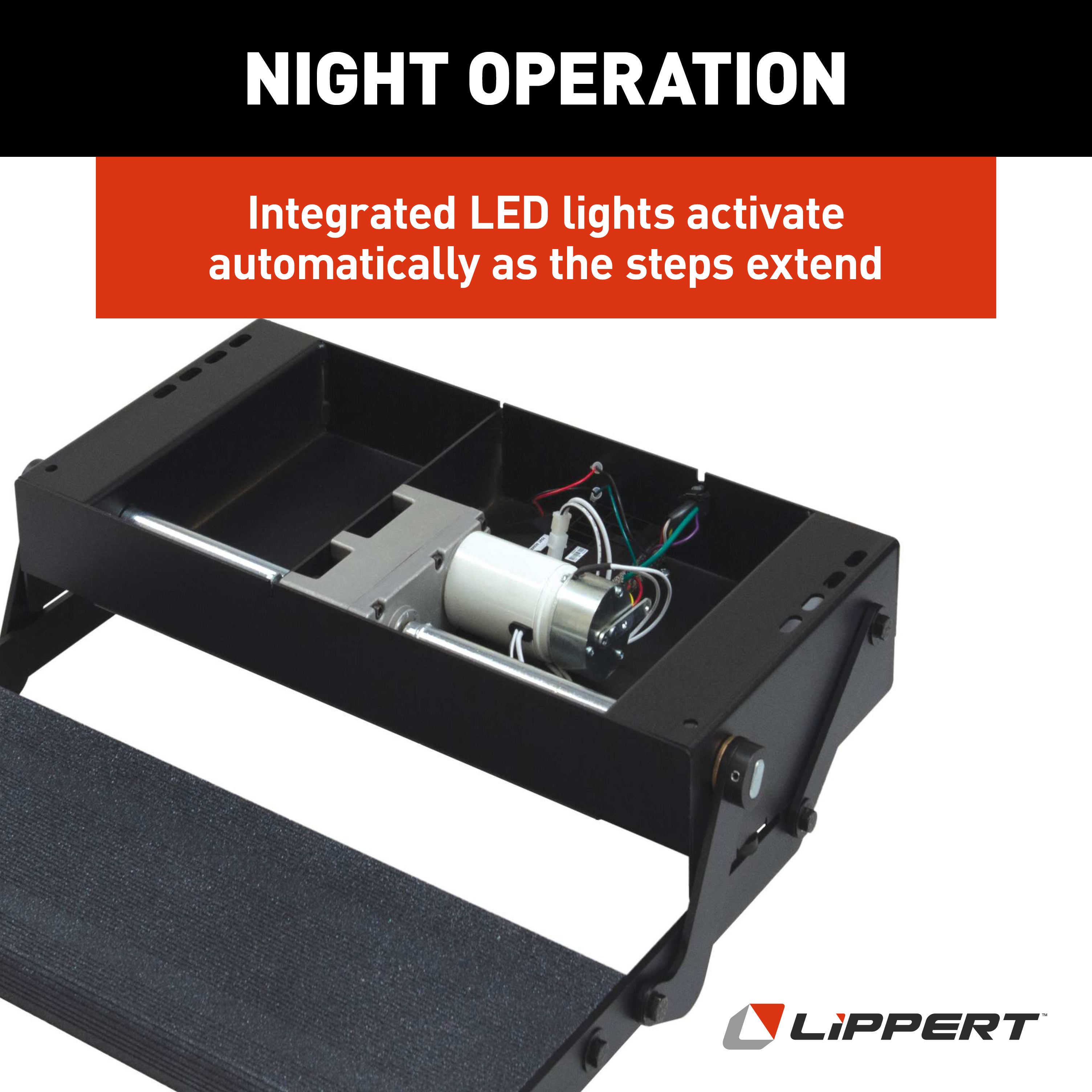 Lippert Tread Lite Rv Power Steps - 24" Single - Image 4