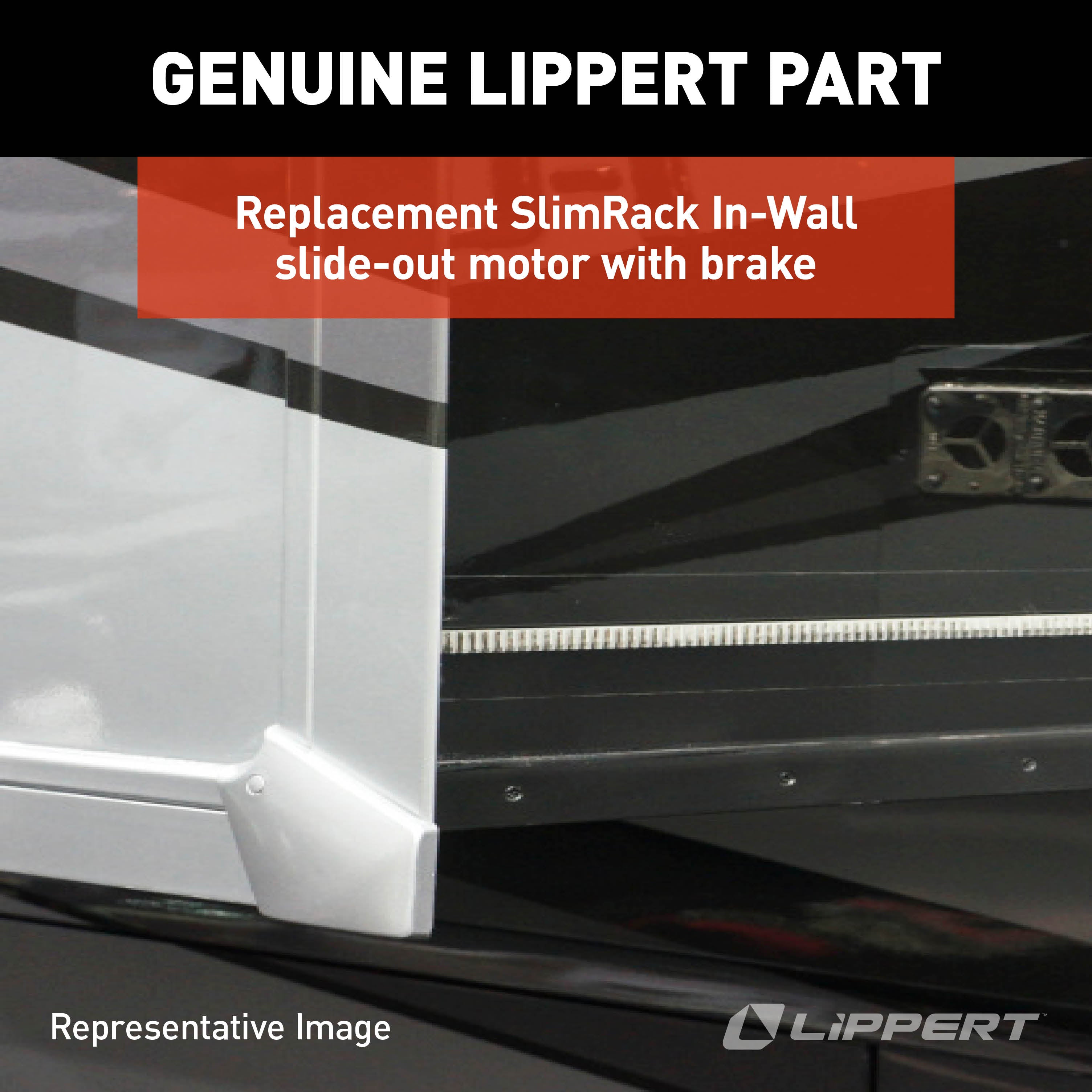 Lippert Replacement Slimrack In-Wall Slide-Out Motor With Brake - 42Mm Mid-Torque #1510000227 - Image 8
