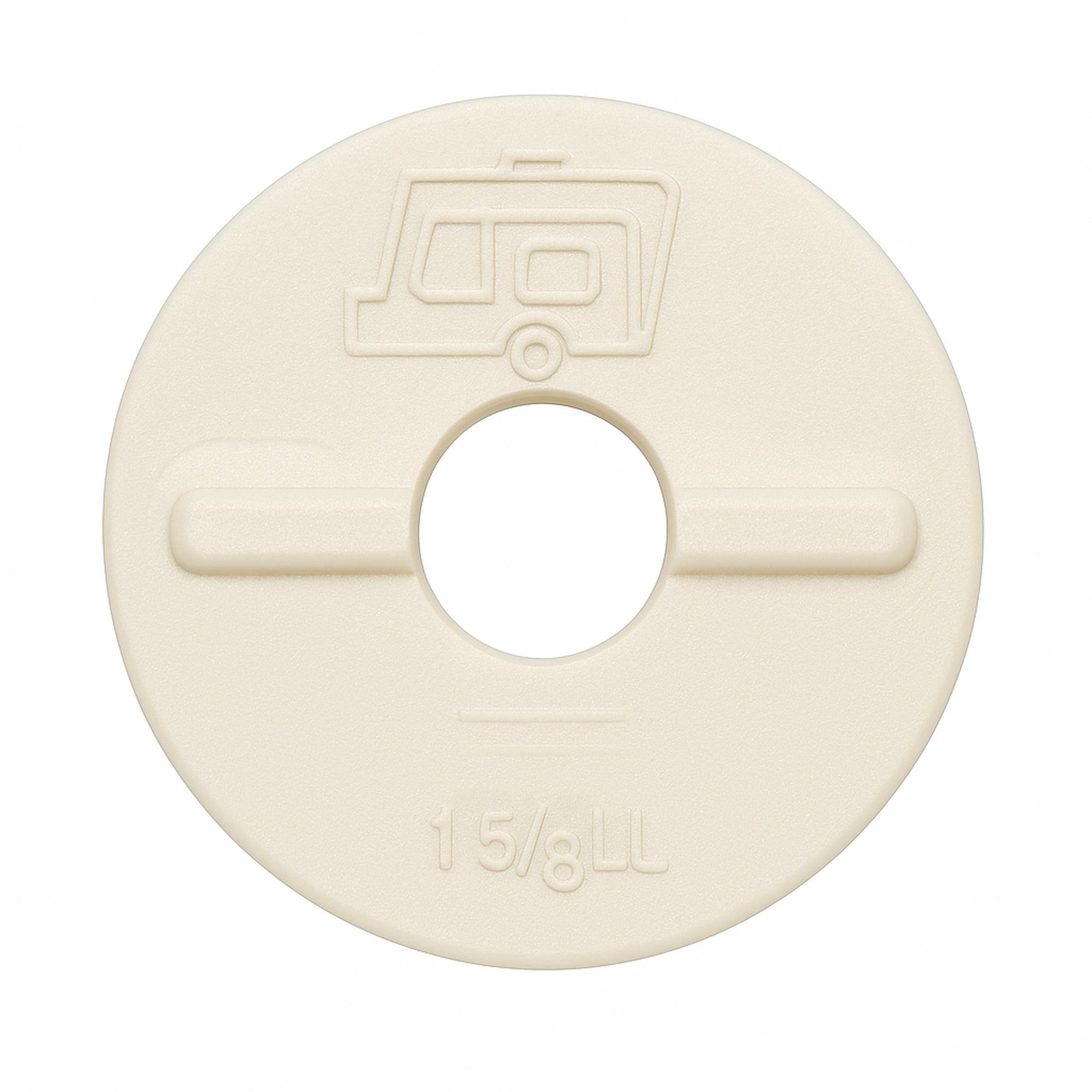 2" White Patch 1 5/8" Hole Size Part # 51/51-LL cleaned product image 1