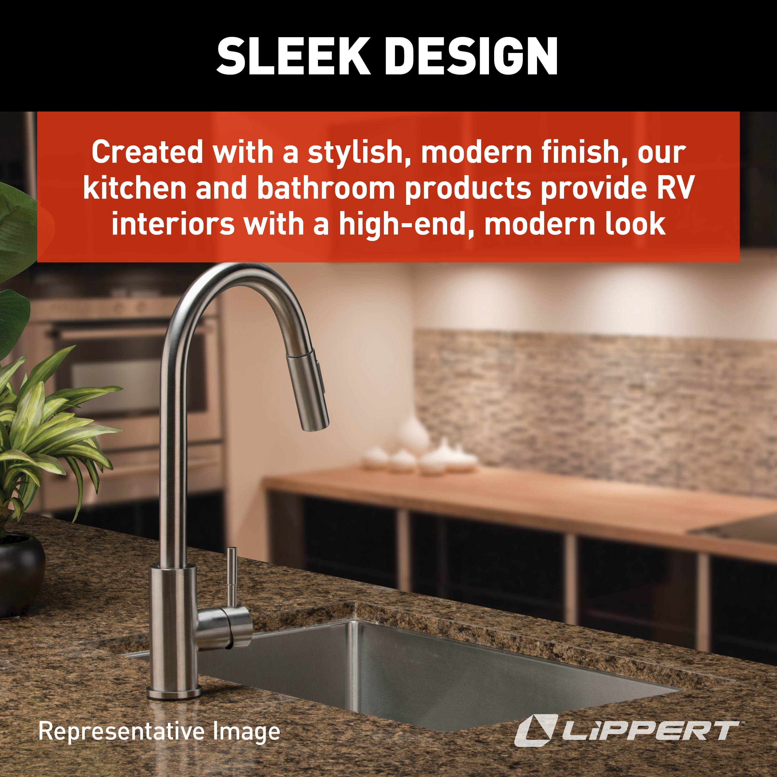 Lippert Flow Max Bullet Pull-Down Kitchen Faucet - Stainless Steel - Image 4