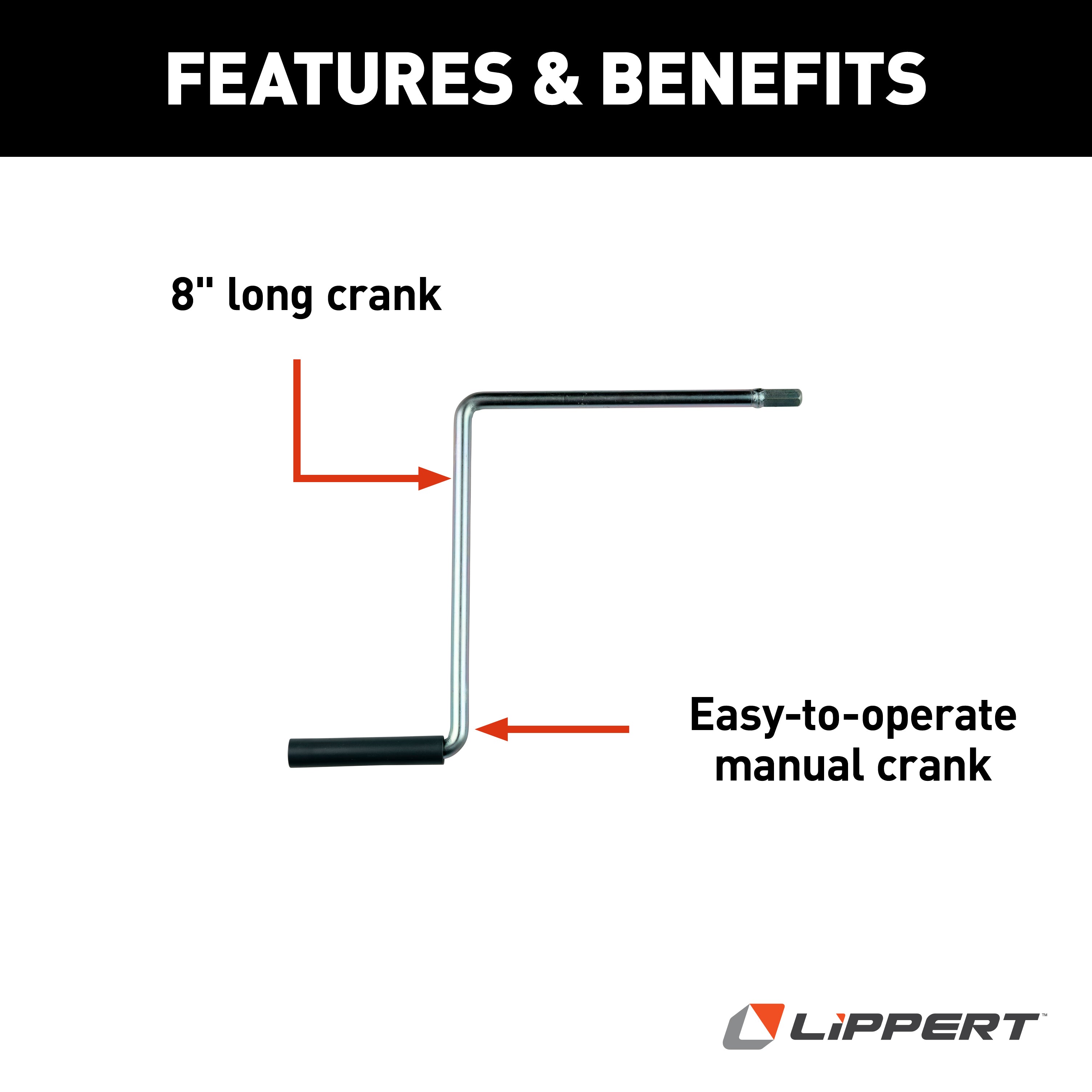 Happijac 8" Long Crank #320000L - Image 2