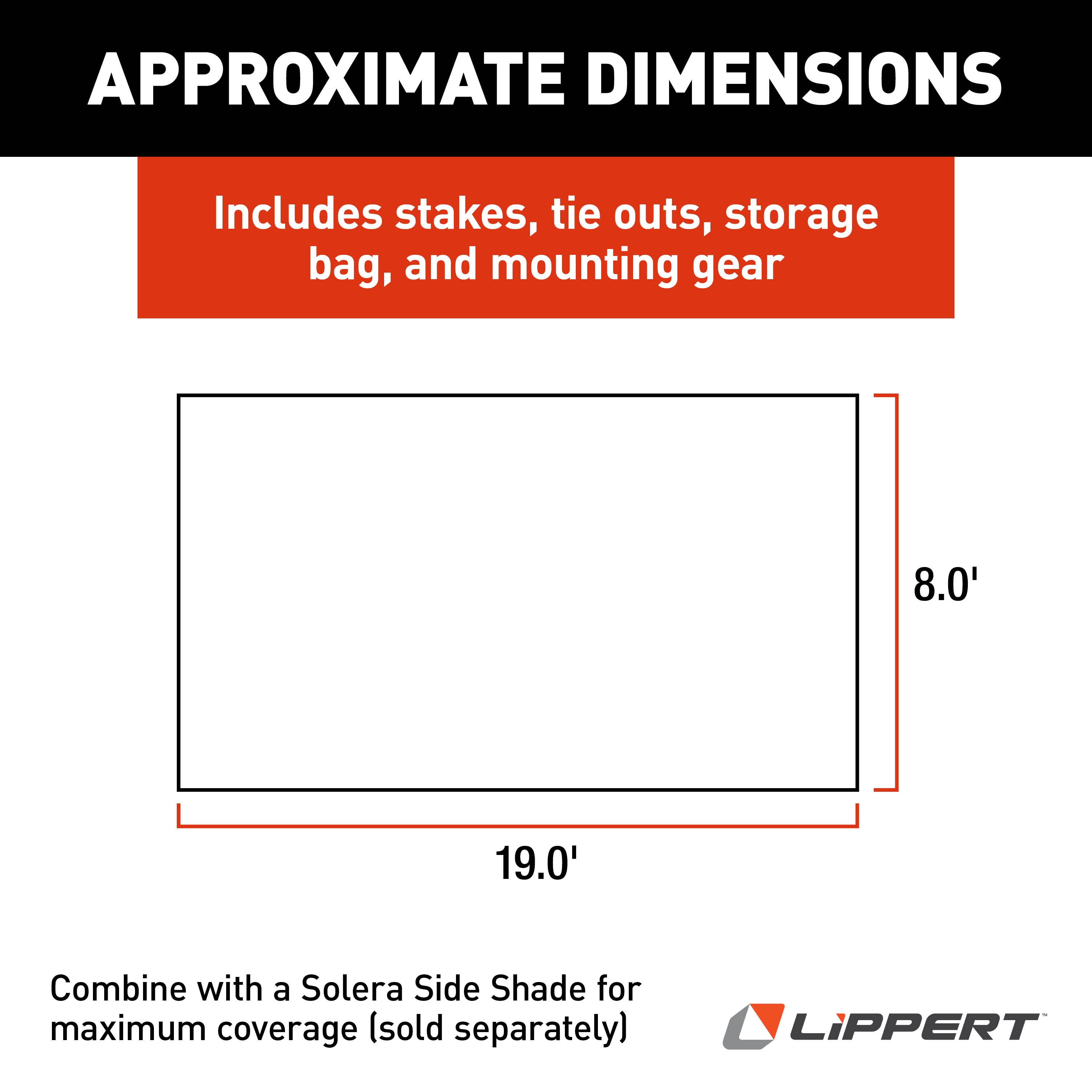 Solera Super Shade Rv Awning Front Panel - 8' X 19' #3797820819 - Image 3