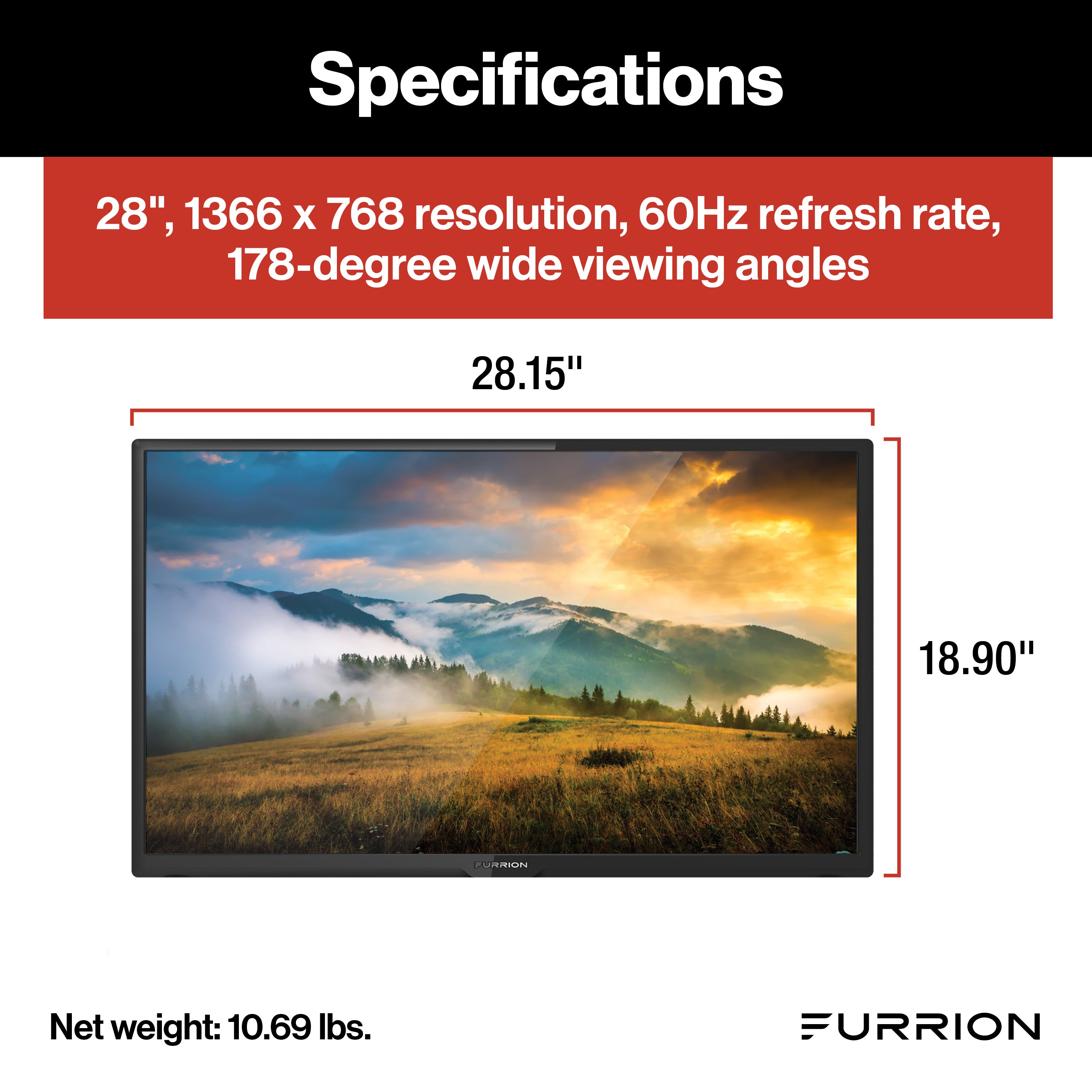 Furrion Direct Led Tv - 28" #Fehs28Caa - Image 2