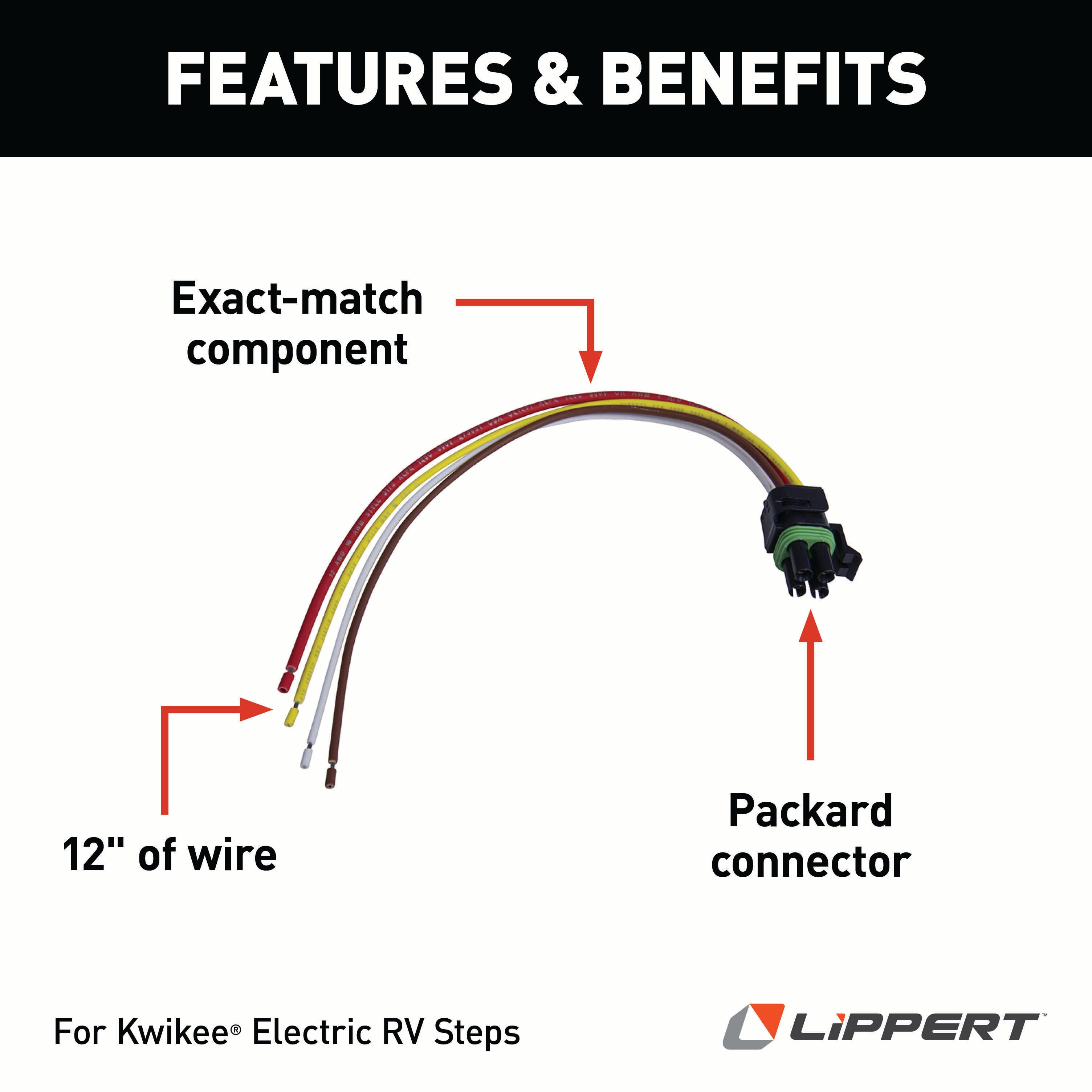 Lippert - Kwikee 4-Way Plug With Packard Connector - Image 2