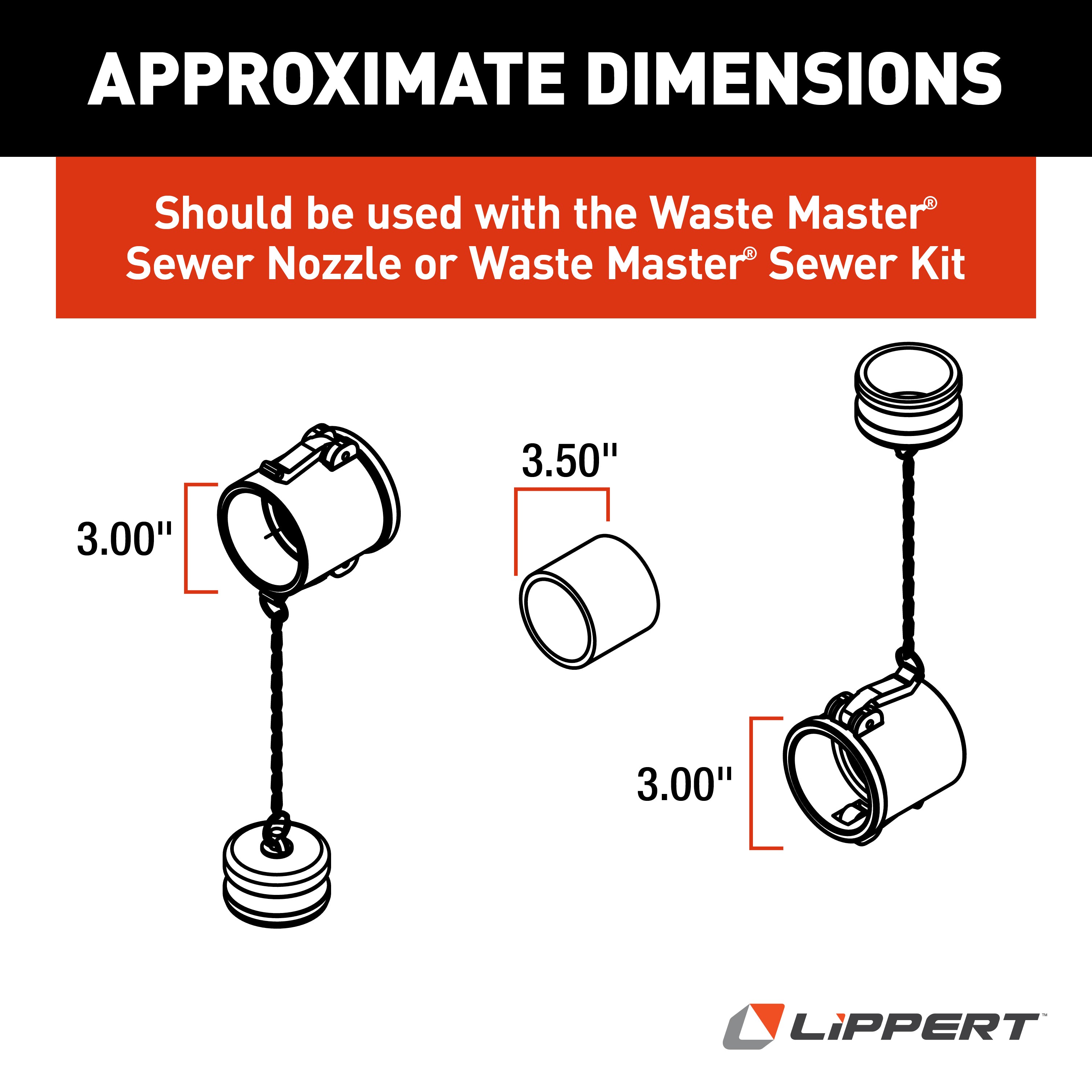 Lippert Waste Master Replacement Double Female Cam Lock Fitting For Rv Sewer Hose #363201 - Image 2