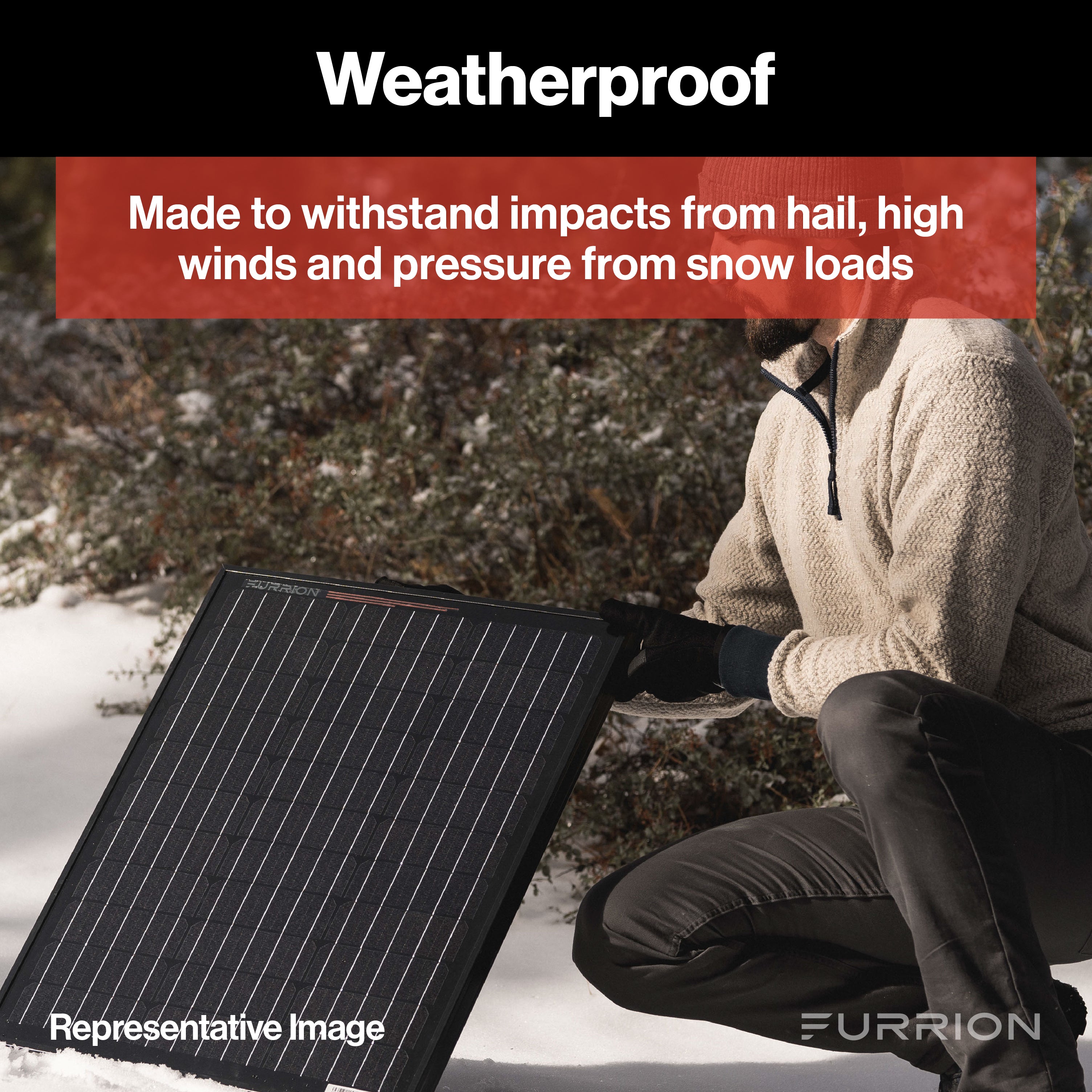 Furrion 165W Rigid Monocrystalline Rv Rooftop Solar Panel #Fsfp16Mw-Bl - Image 5