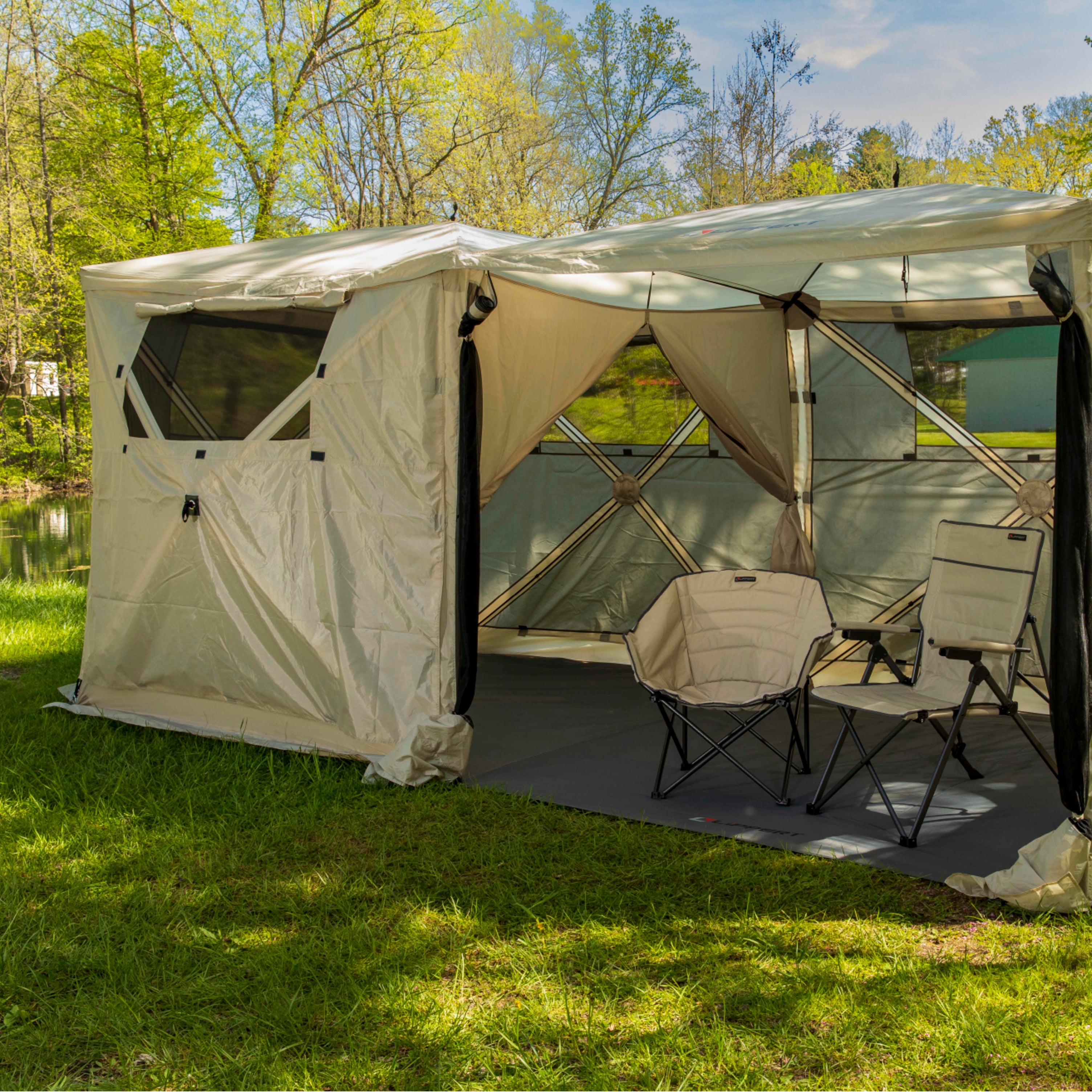 Lippert - Picnic Popup Gazebo Wind Panels - 16' X 8' - Image 9