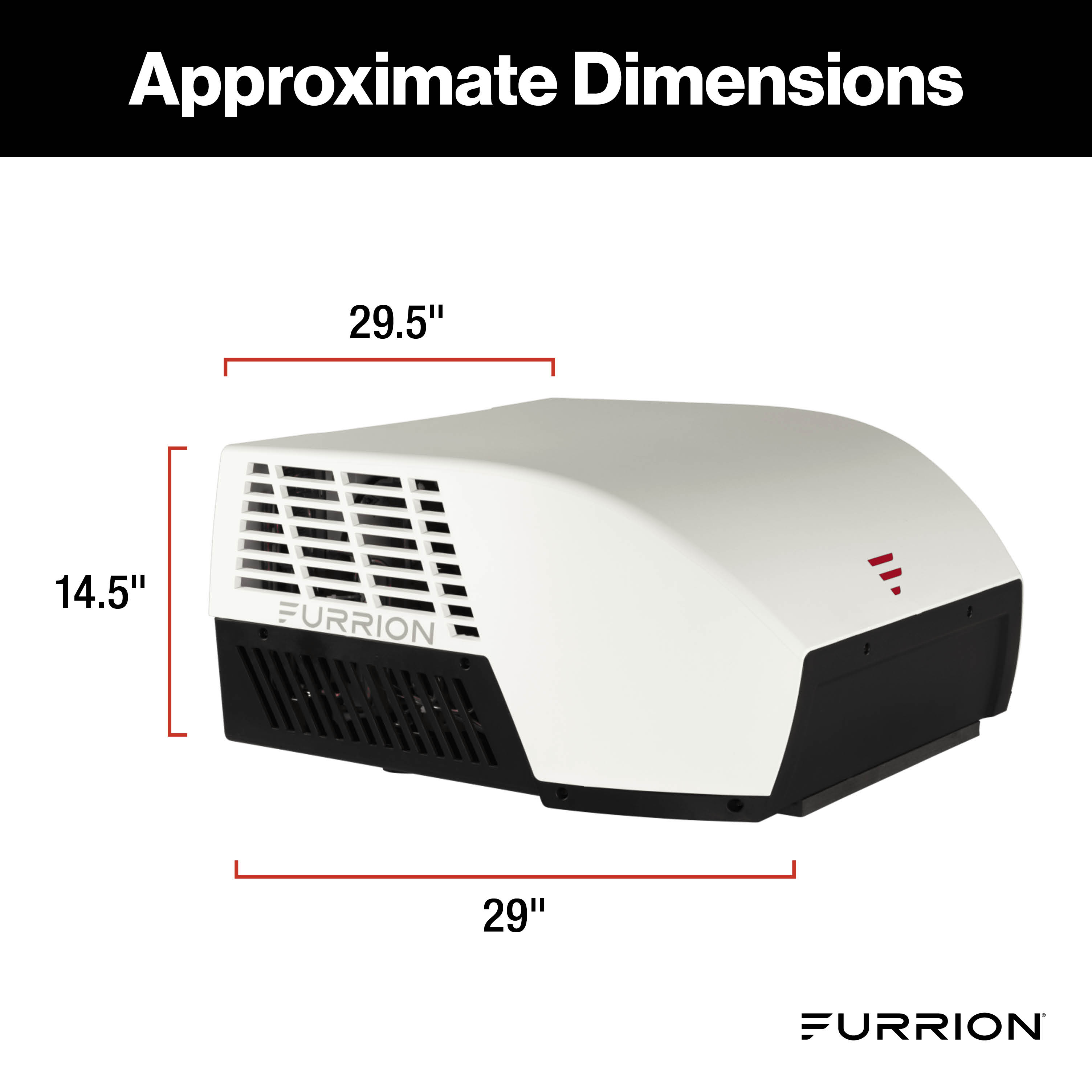 Furrion Chill Cube White Ducted no-heat-pump rooftop AC bundle - rooftop unit 2024039645