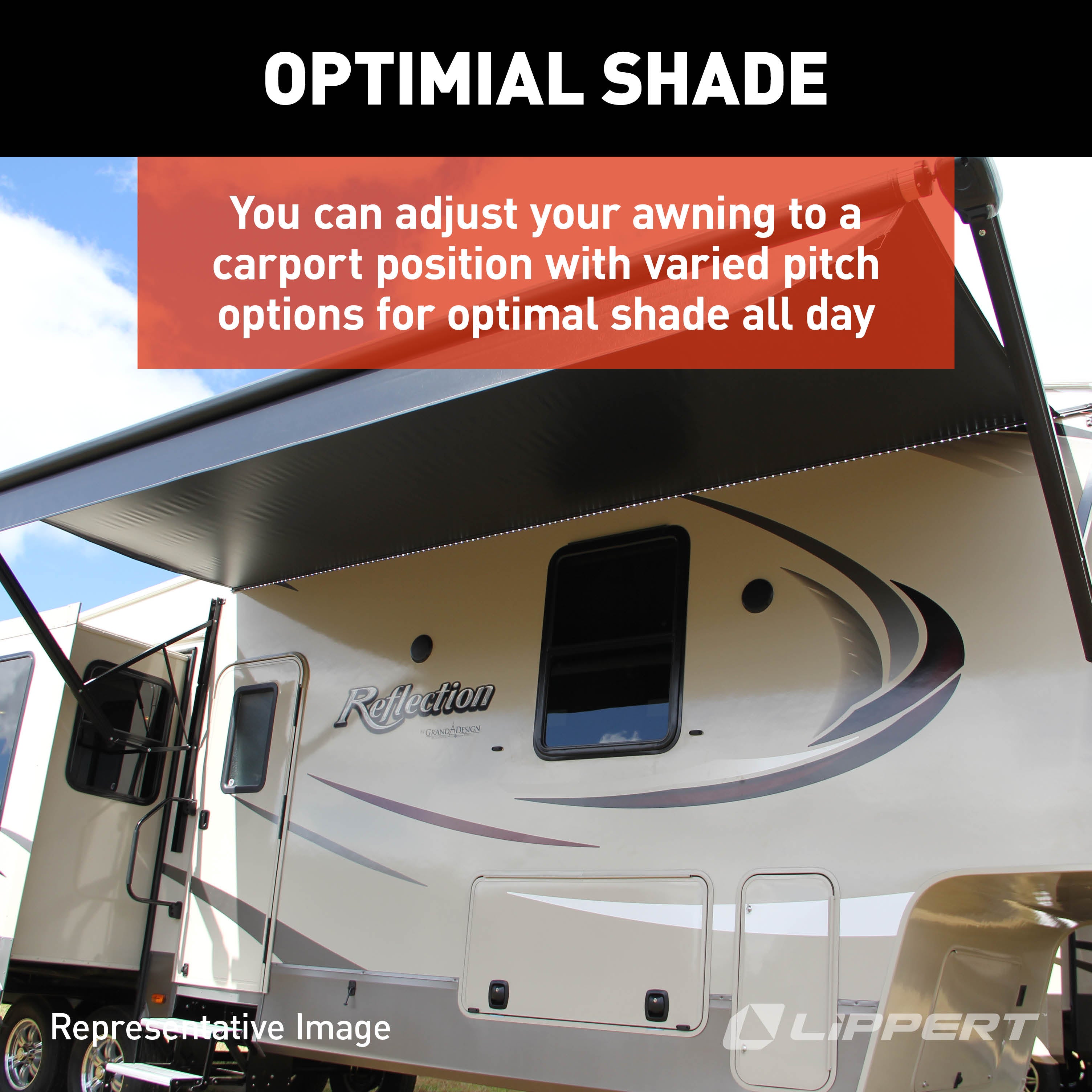 Solera 1000 Series Universal Rv Awning Arms & Hardware Kit - 81"-96" Tall, Black #434719 - Image 4