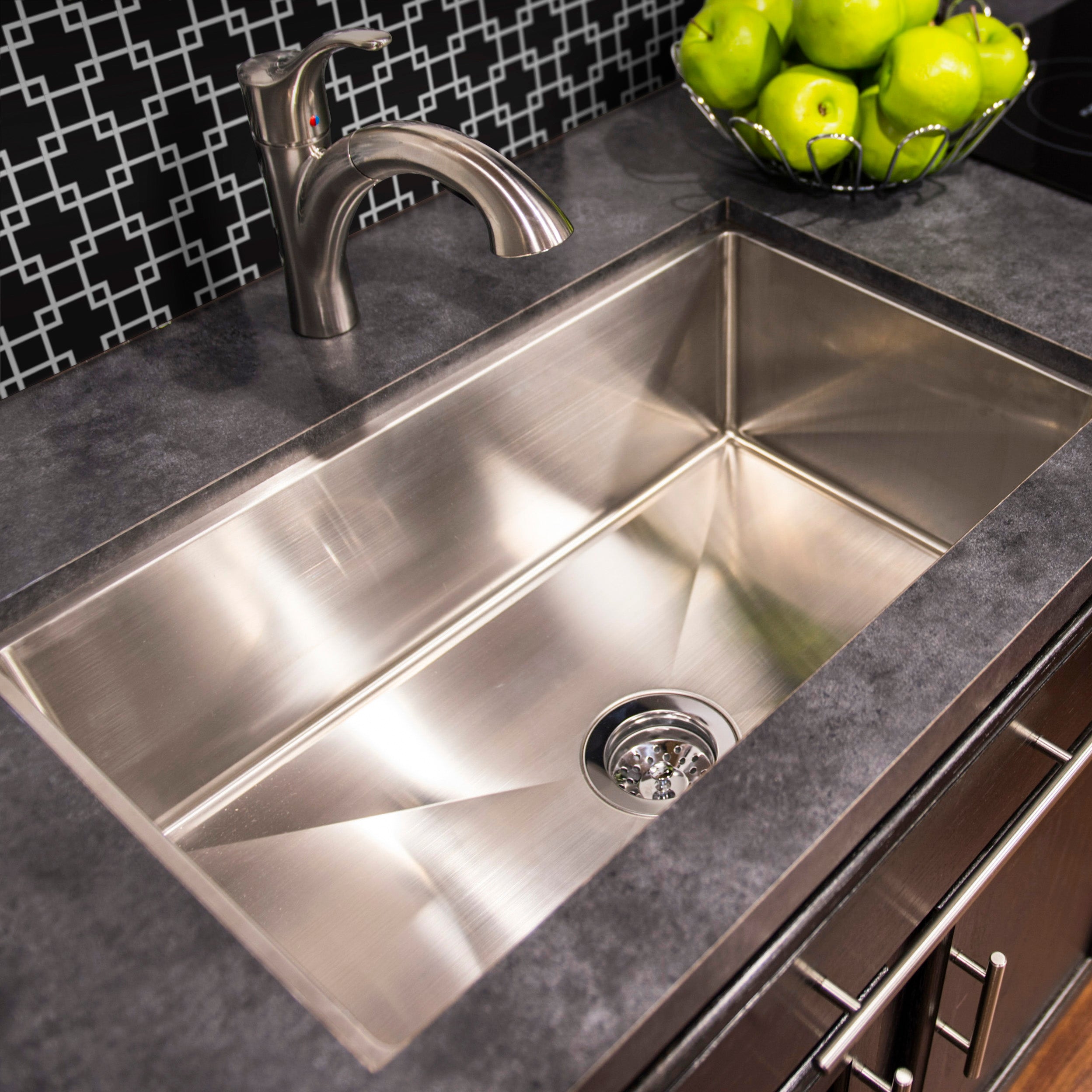 Lippert - Single Square Sink; 25" X 15" X 7" (Stainless Steel) - Image 2
