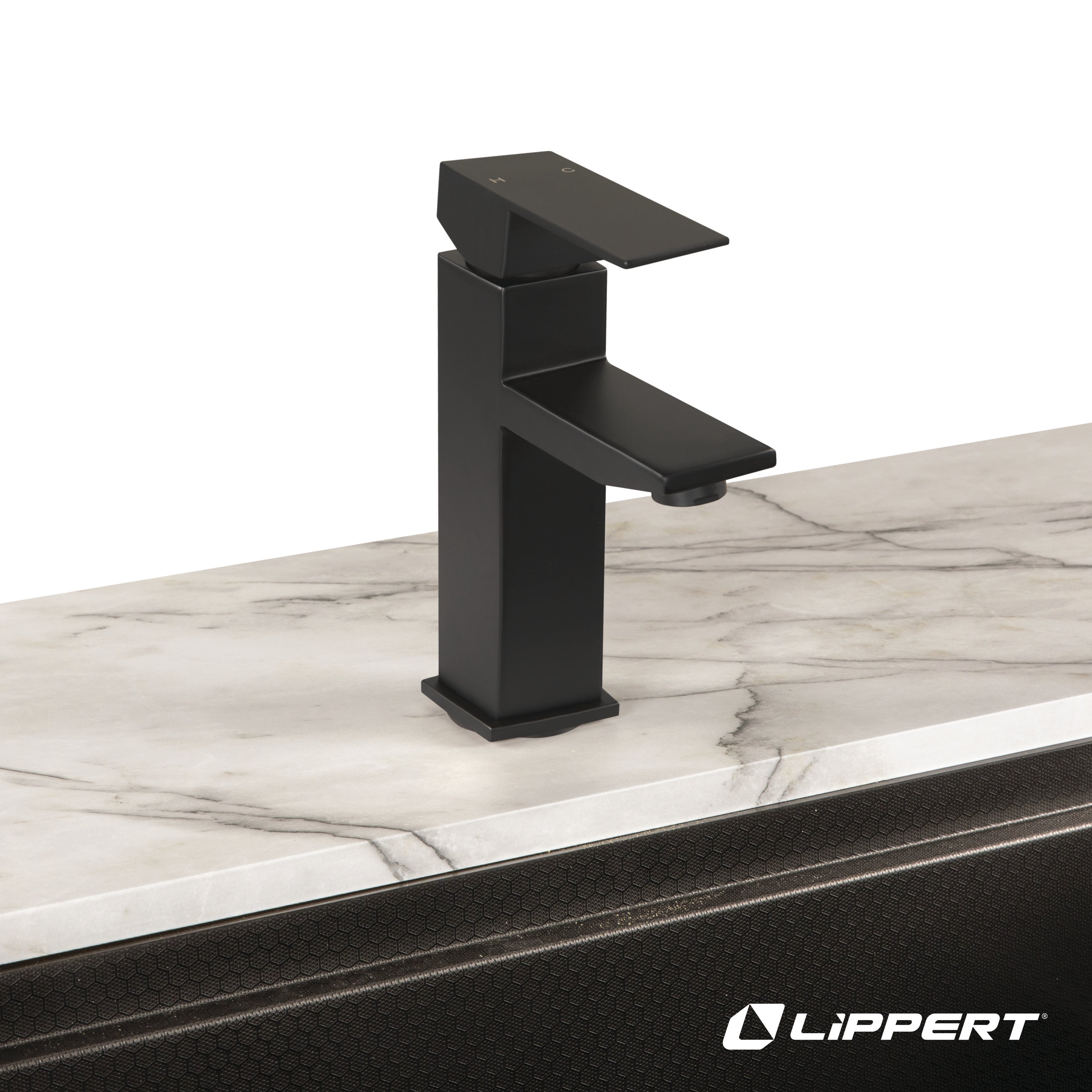 Lippert - Flow Max Square Bathroom Faucet - Stainless Steel #2024025311 - Image 8