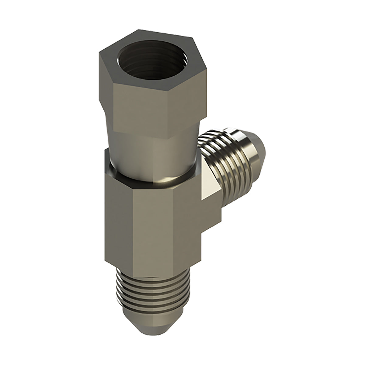 Lippert 1/4" Swivel Run Tee Hydraulic Leveling System Fitting #6602-04-04-04 - Image 5