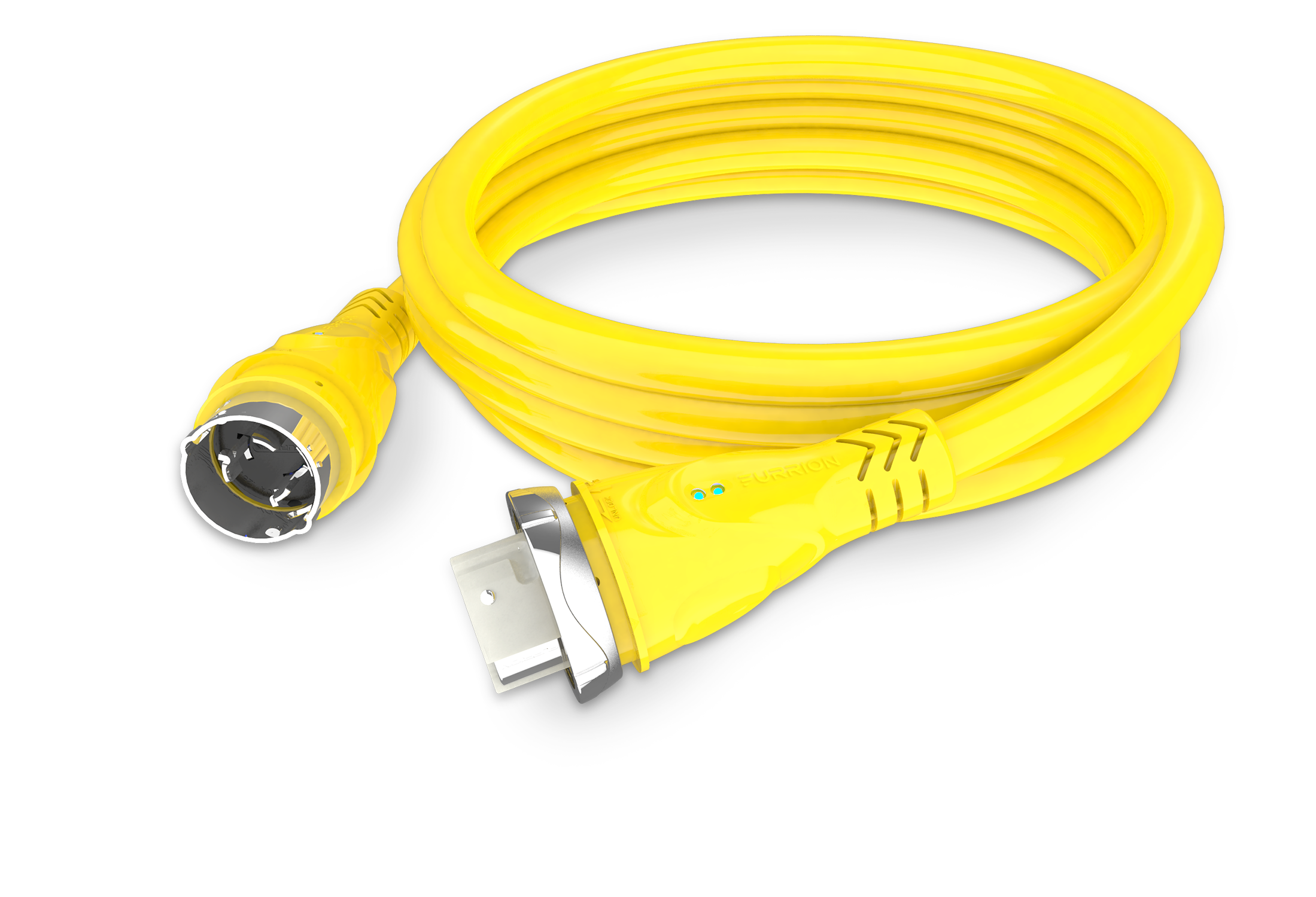 Furrion Powersmart 50' Rv Power Cord - 50A, 125/250V, Yellow #F50250-Sy-Am - Image 1