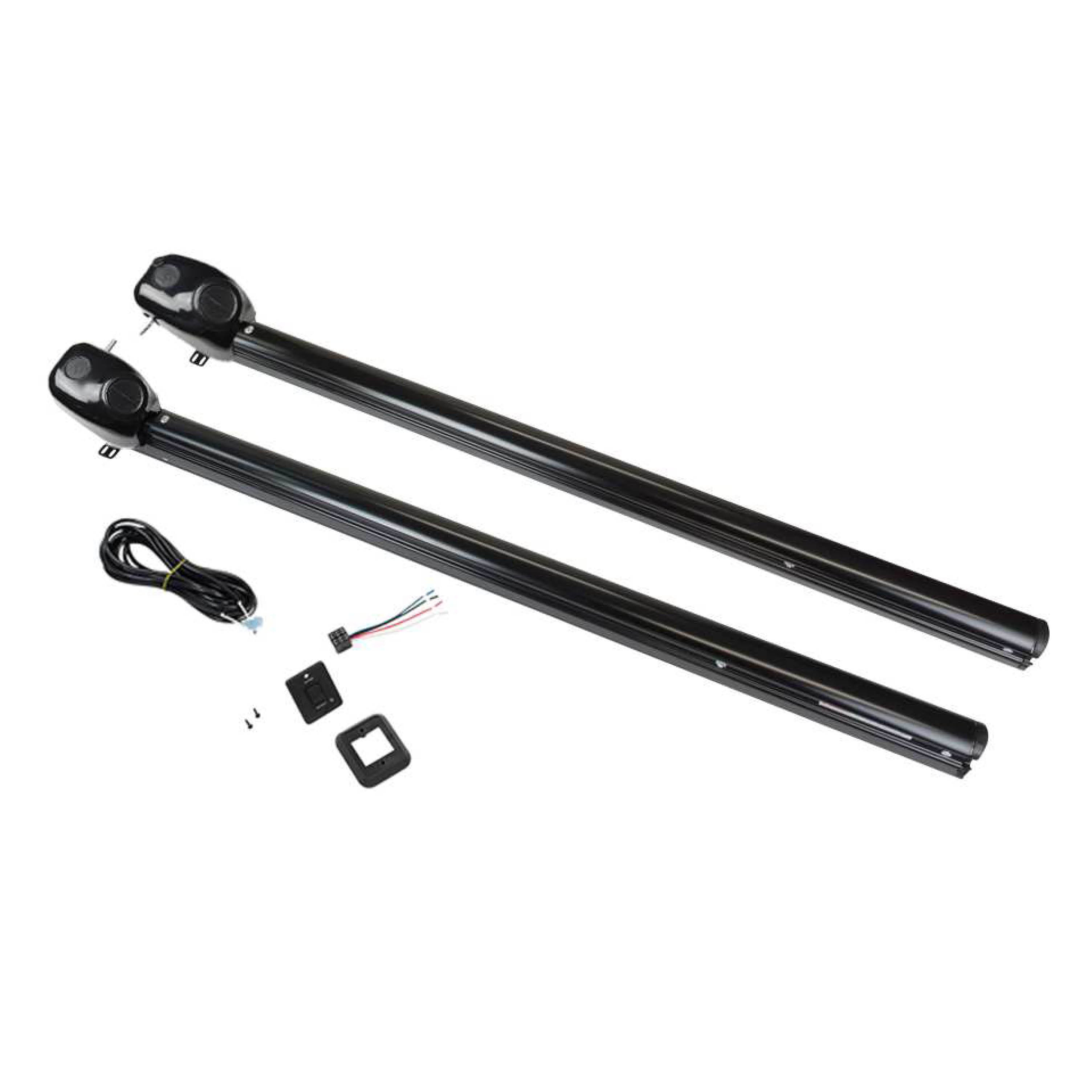 Solera Speaker Head Power Hardware Kit For Flat Awnings (69" Arms) Black #351396 - Image 1