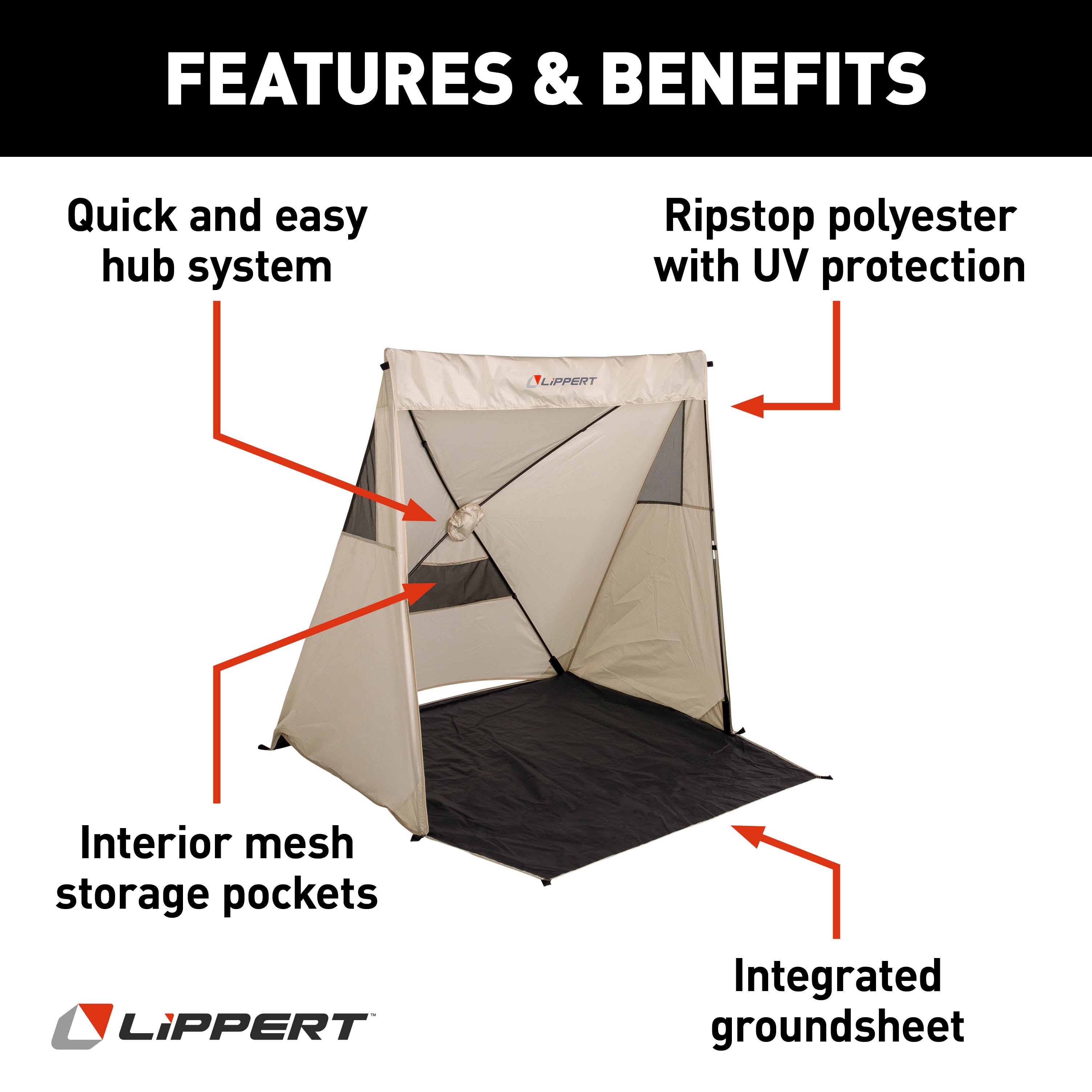 Lippert Picnic Popup Sun Shelter - Hideout - Image 2