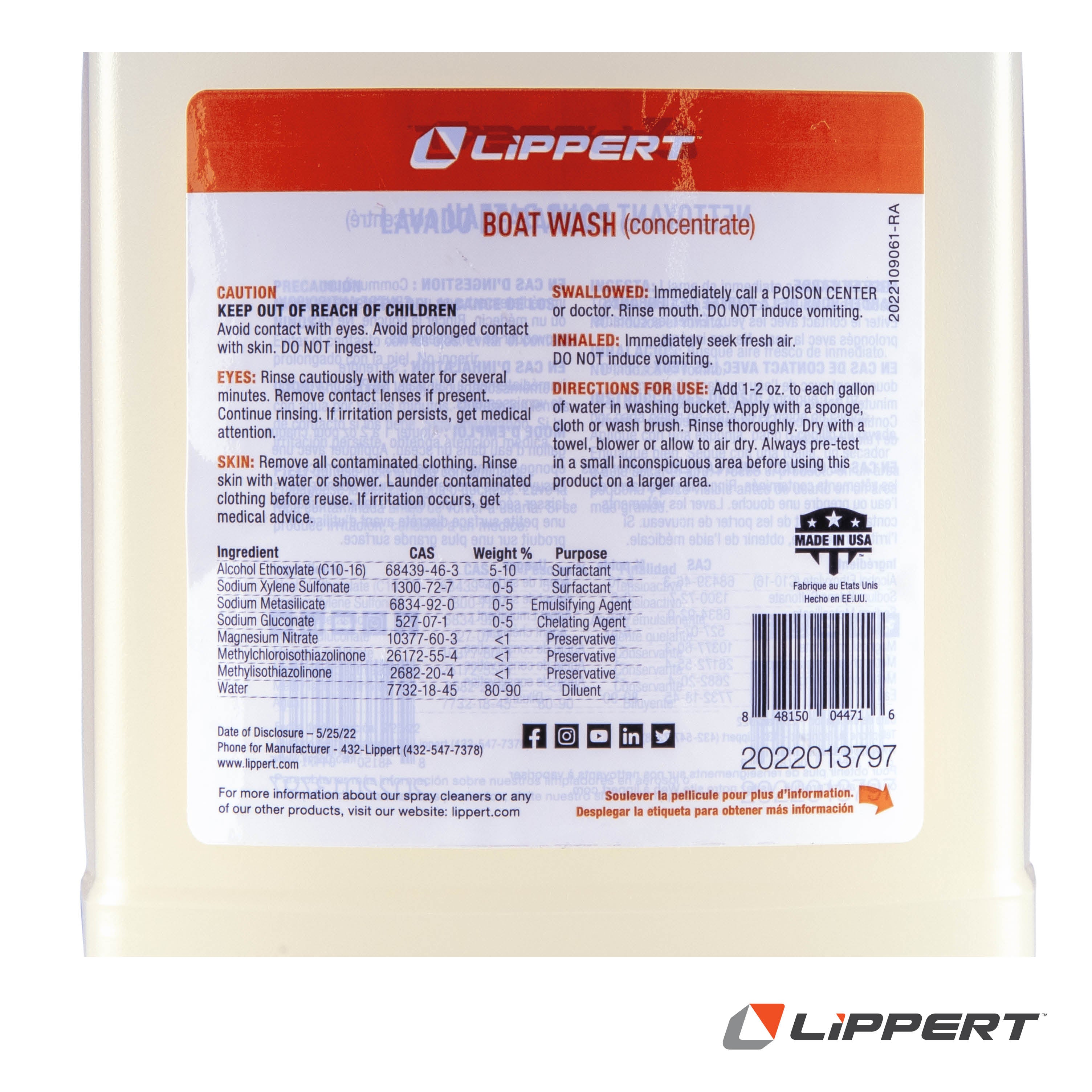 Lippert Boat Wash (Concentrate) - 64 Oz. - Image 3
