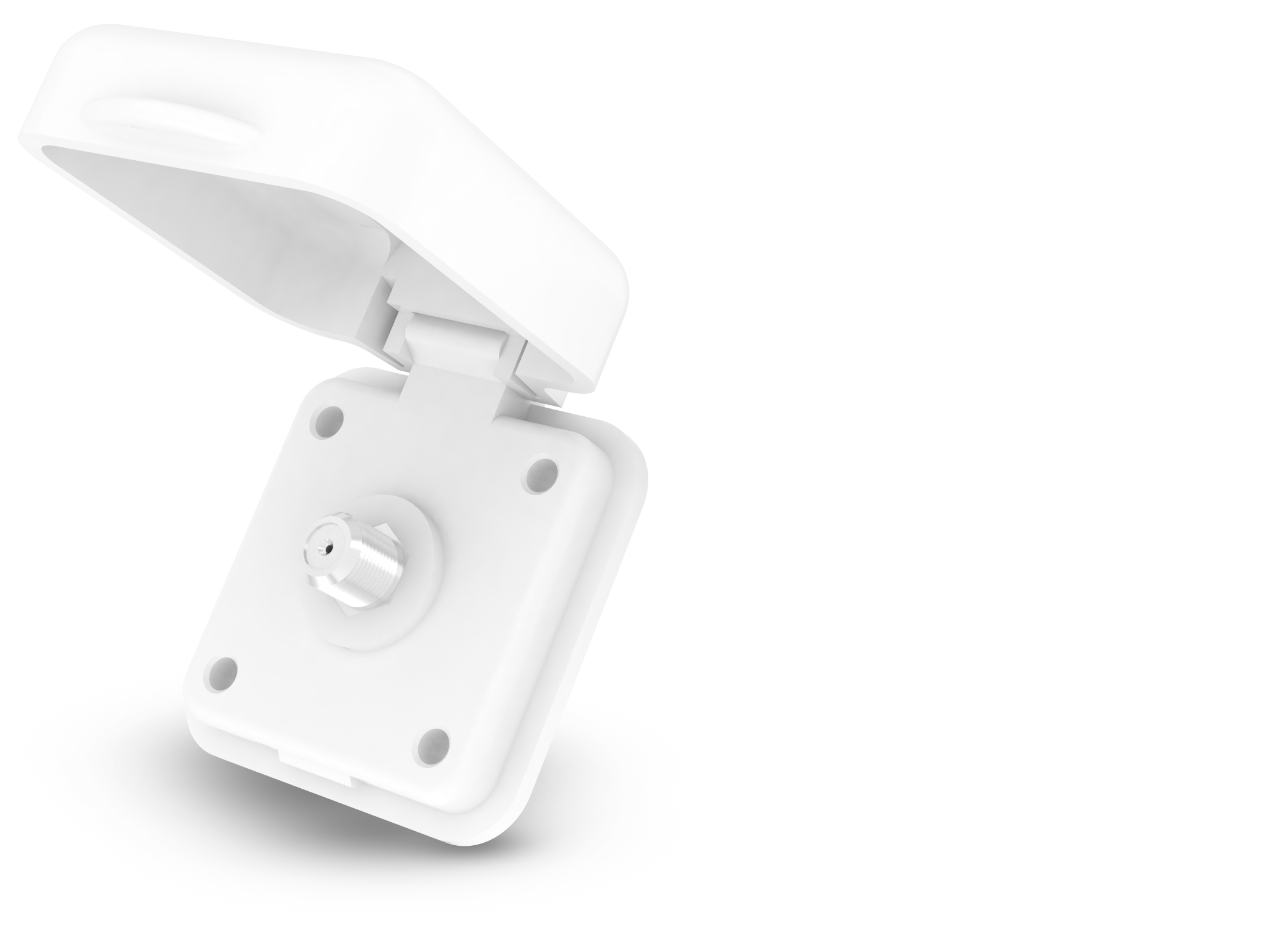 Furrion Mini Tv/Satellite Inlet - Square, White #Ftvinb-Ps-Oem - Image 2